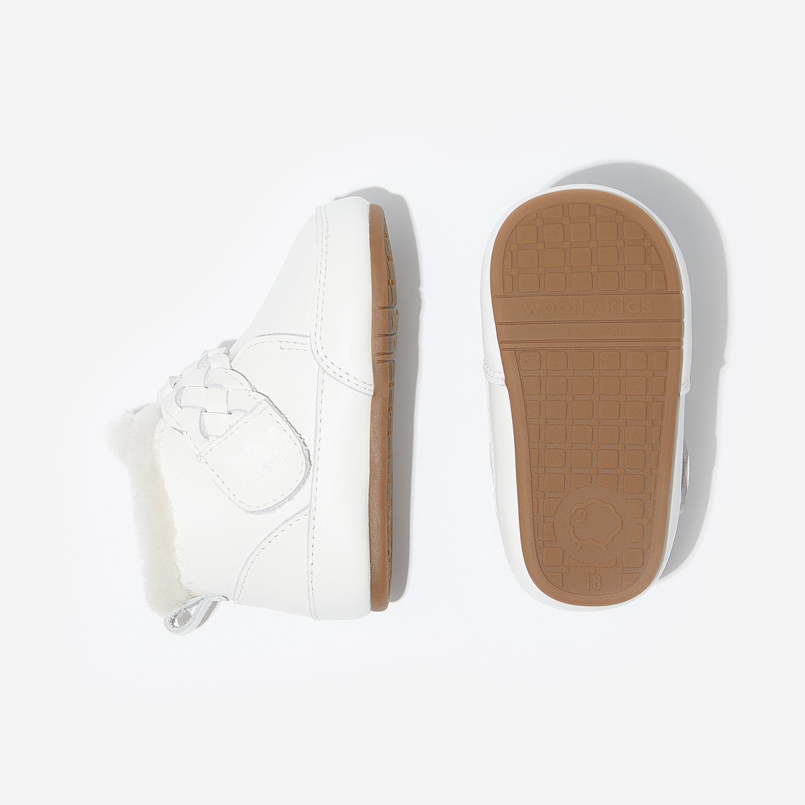 fur milo ivory white woolly kids leather kids shoes baby infants shoes Infant winter boots boys shoes Childrens boots