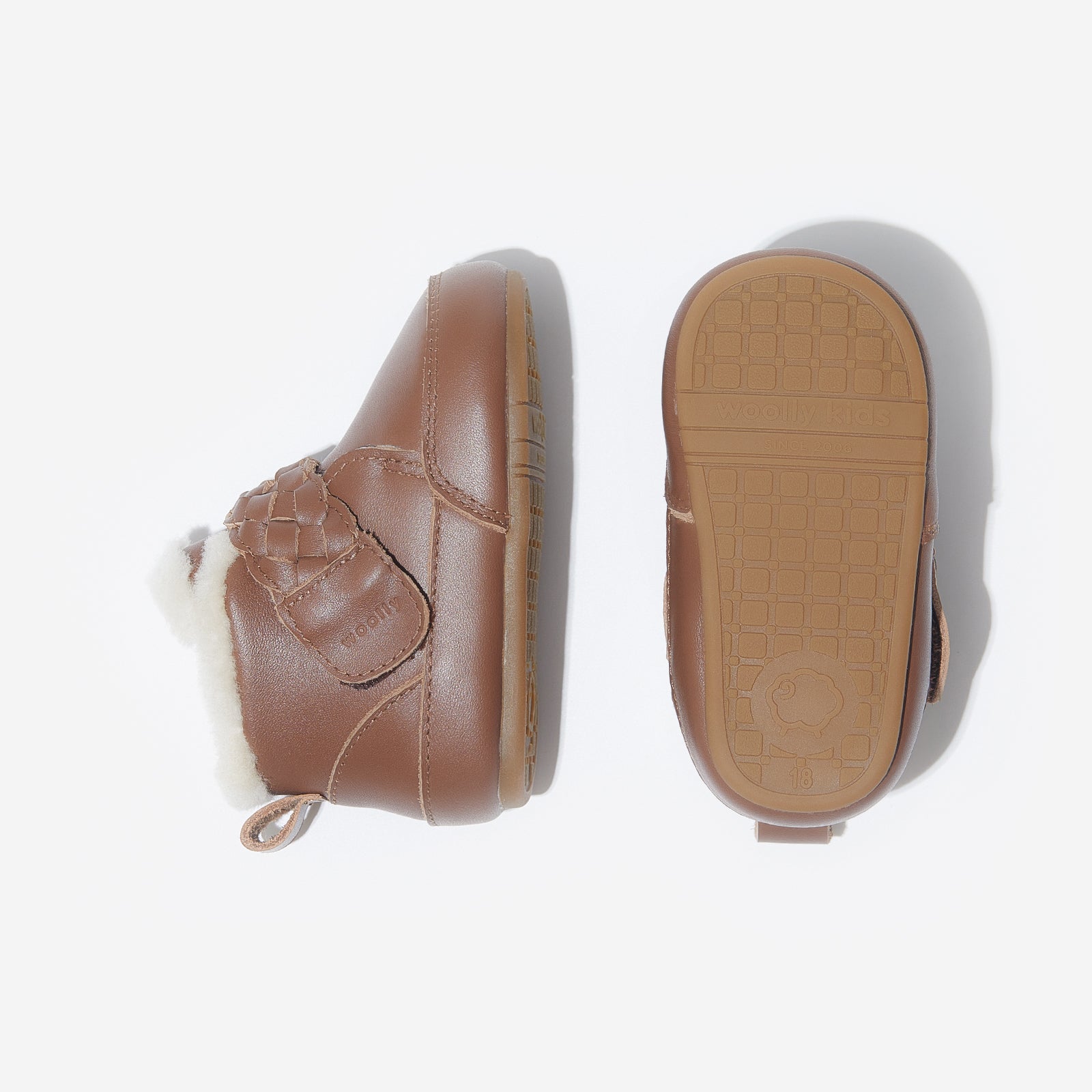 fur milo acorn brown woolly kids leather kids shoes baby infants shoes childrens shoes childrens boots kids boots