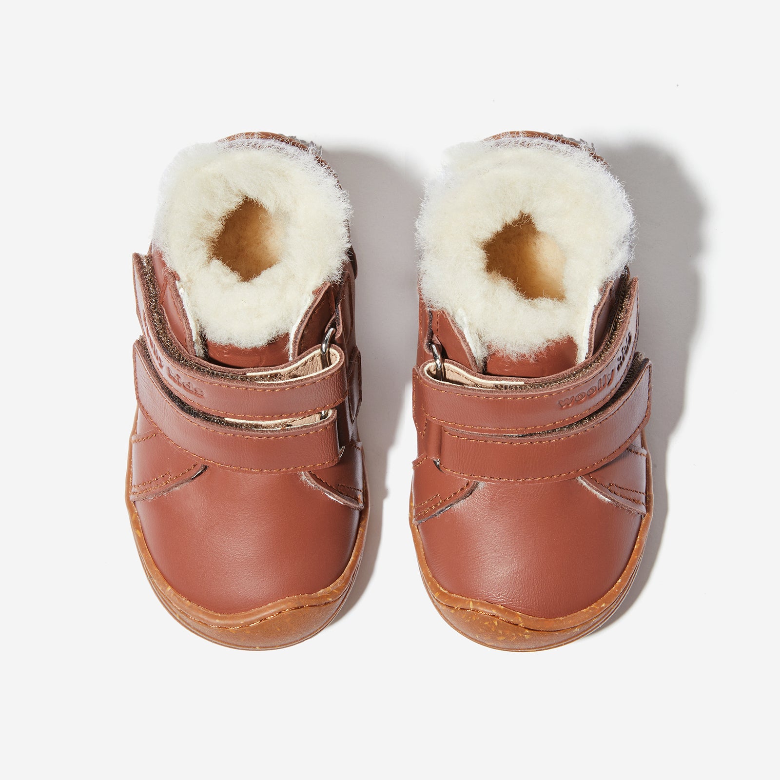 fur mini neve reddish brown woolly kids leather kids shoes baby infants shoes Thermo boots baby shoes Childrens snow boots