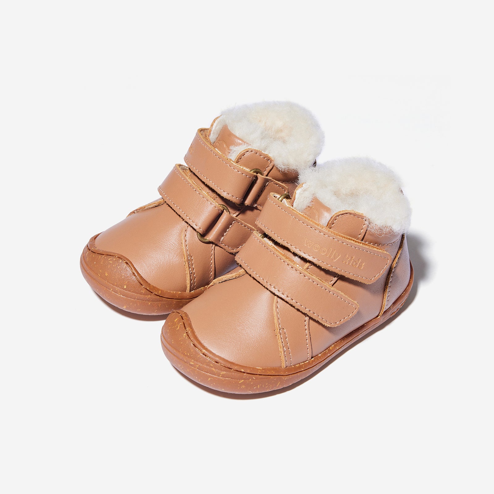 fur mini neve chestnut woolly kids leather kids shoes baby infants shoes Toddler winter boots walking shoes Boys boots