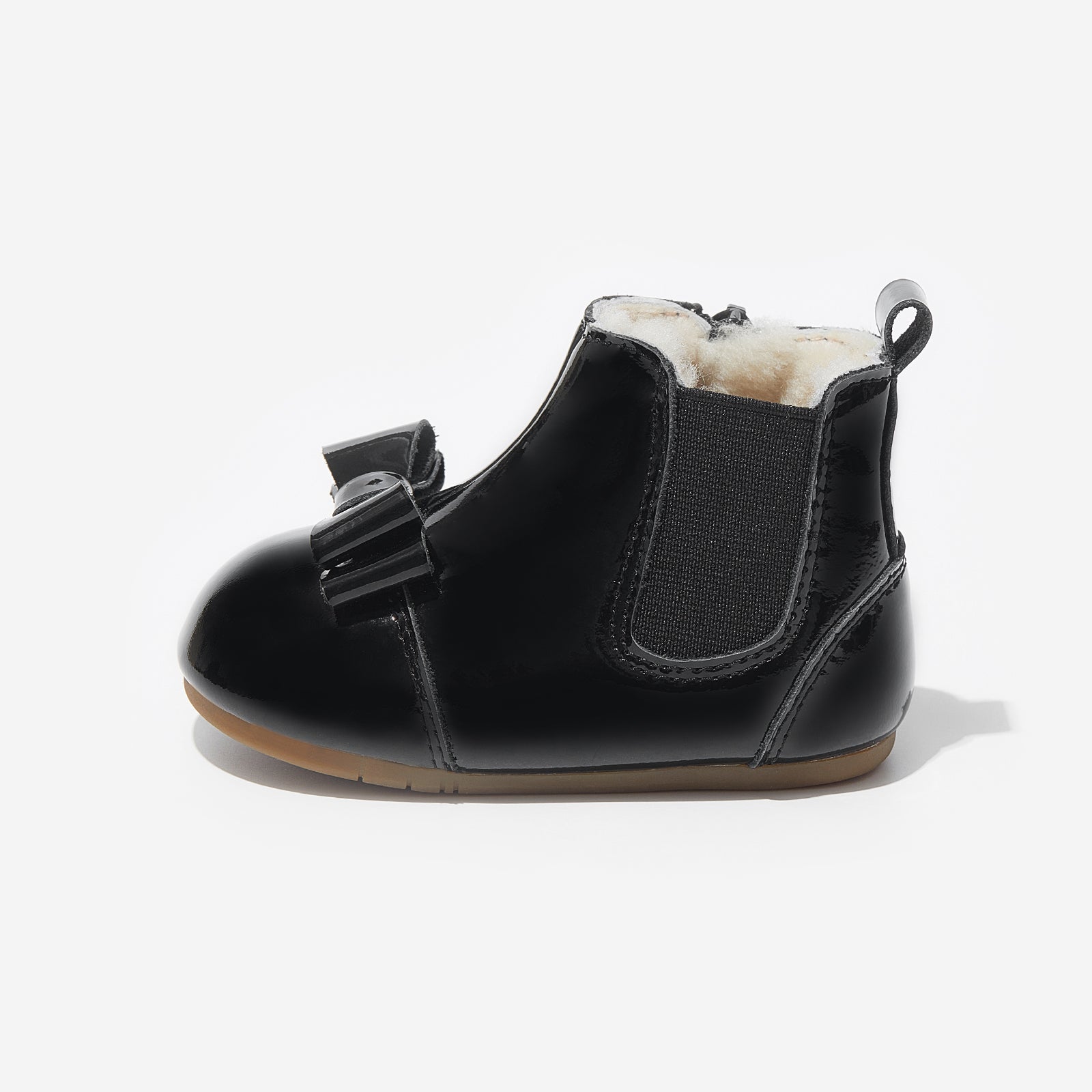 fur rila martin obsidian black woolly kids leather kids shoes baby infants shoes Girls winter boots toddler shoes Toddler girl boots