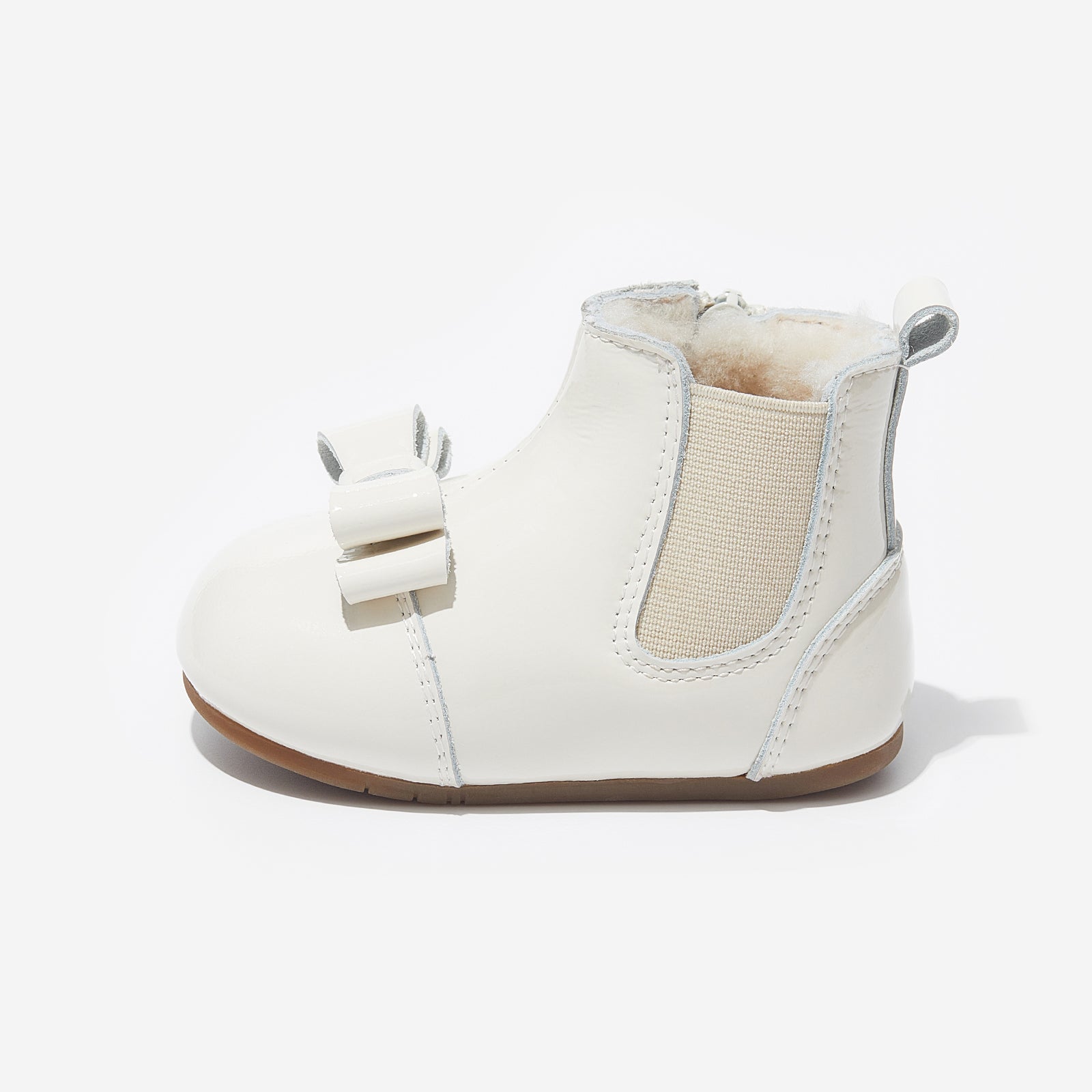 fur rila martin ivory white woolly kids leather kids shoes baby infants shoes Winter boots childrens barefoot shoes Kids snow boots