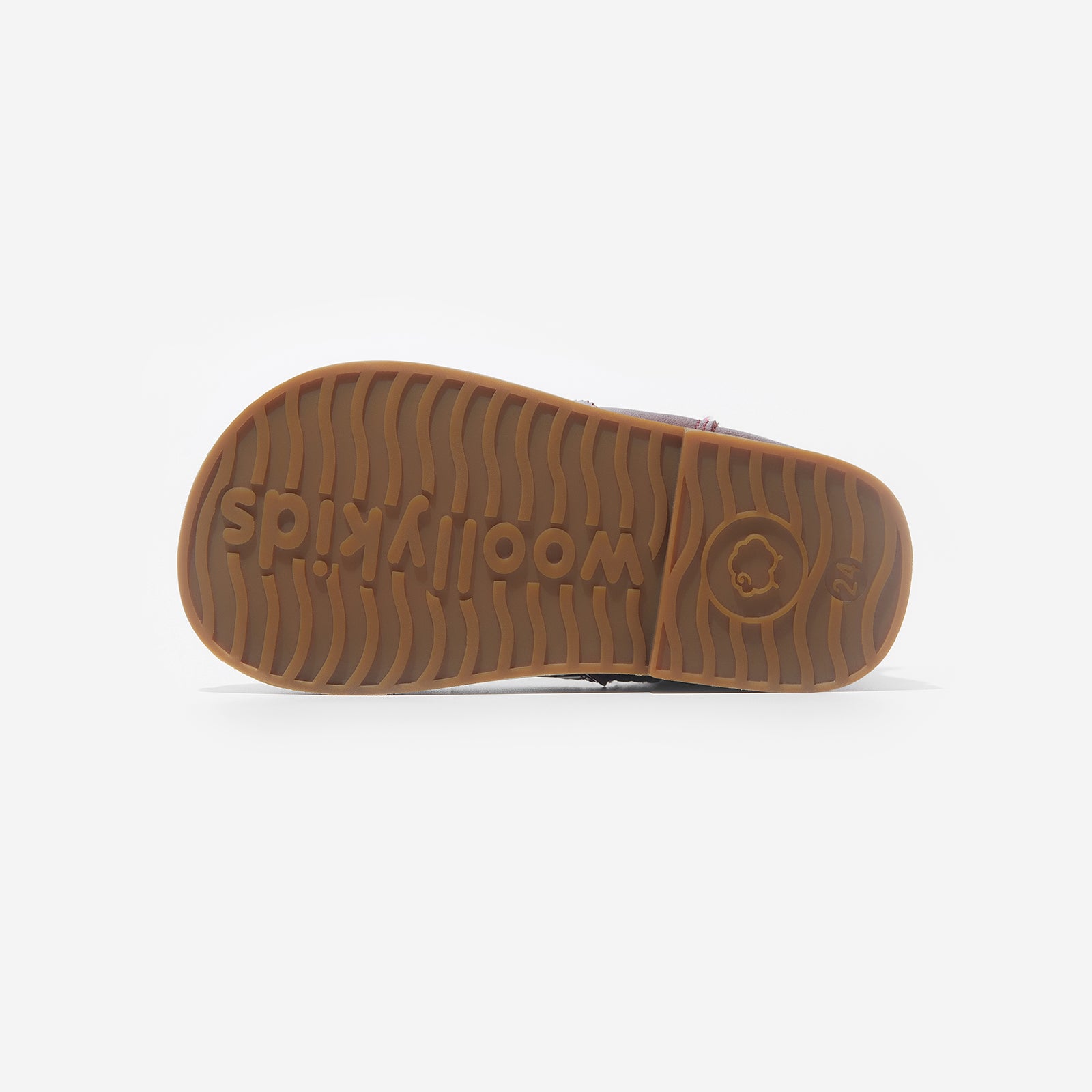 ilsa retro claret red woolly kids leather kids shoes baby infants shoes Wool lining infants shoe Autumn