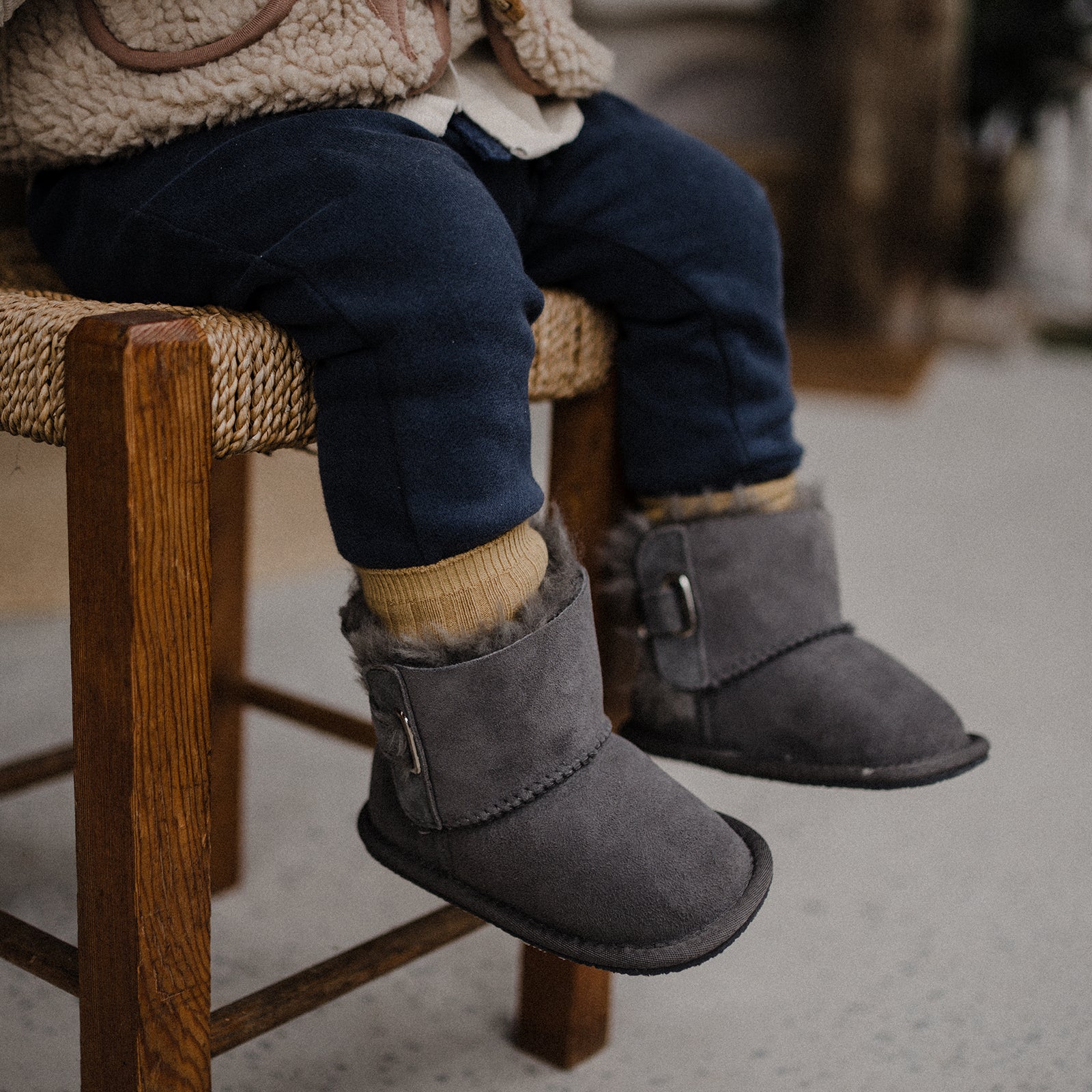 lock infants grey woolly kids leather kids shoes baby infants shoes Thermo boots baby shoes Childrens snow boots