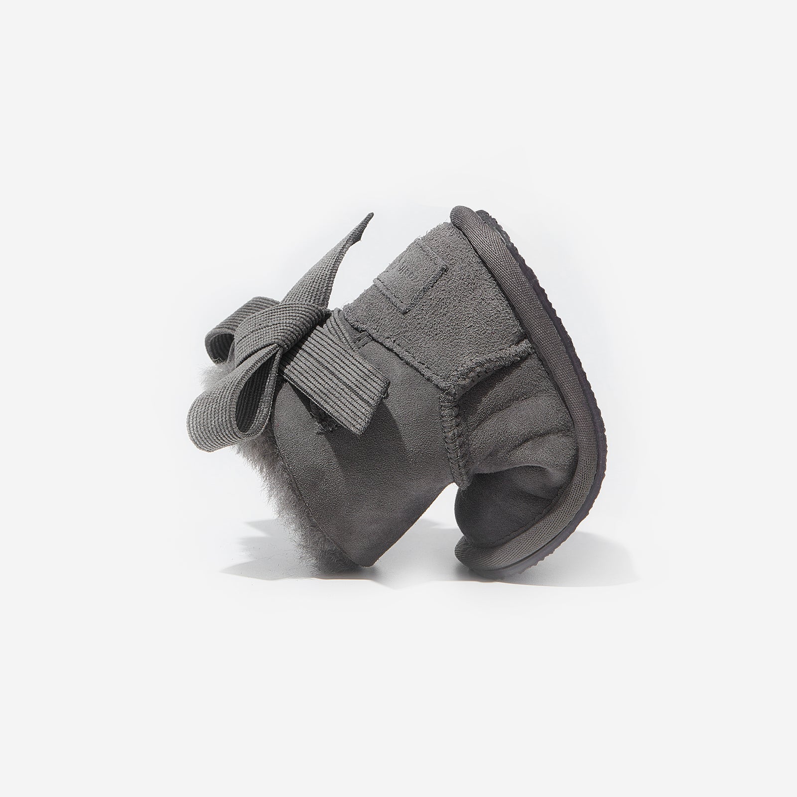 mini freeze grey woolly kids leather kids shoes baby infants shoes Winter boots childrens barefoot shoes Kids snow boots