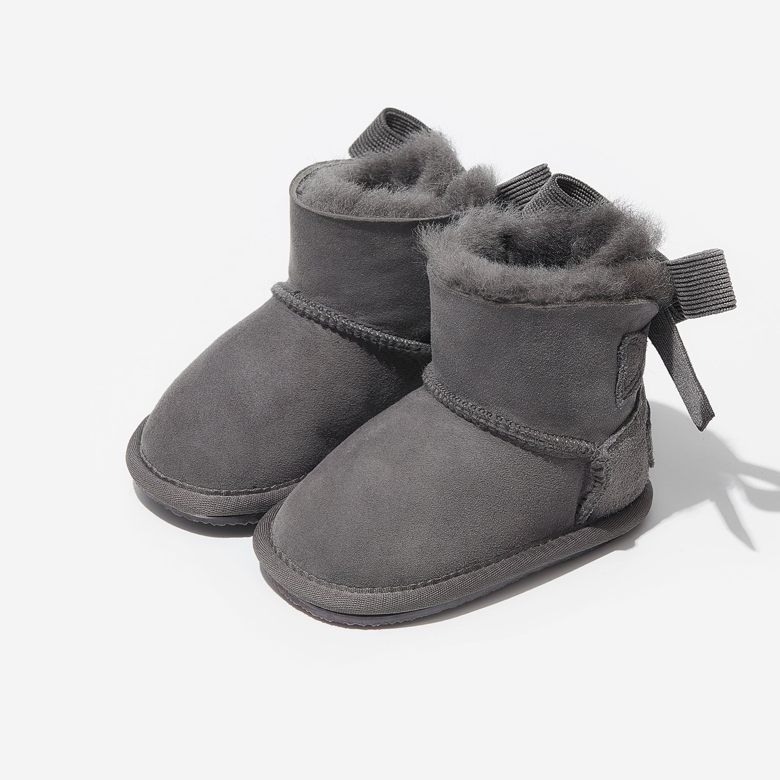 mini freeze grey woolly kids leather kids shoes baby infants shoes Infant winter boots boys shoes Childrens boots