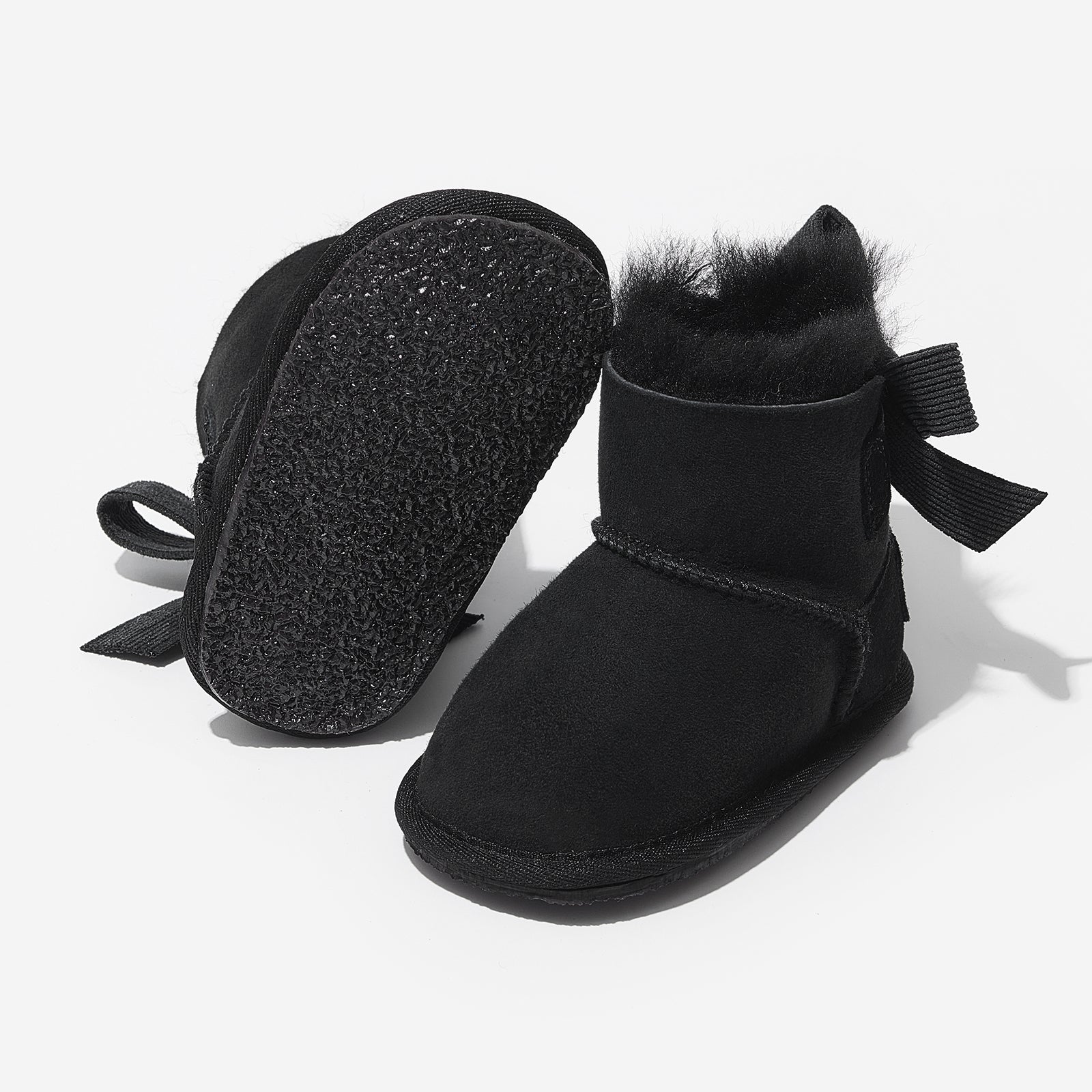 mini freeze ore black woolly kids leather kids shoes baby infants shoes childrens shoes childrens boots kids boots