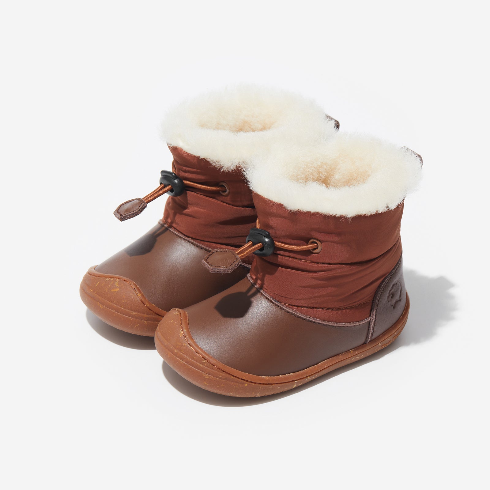 north cocoa brown woolly kids leather kids shoes baby infants shoes Winter boots kids shoe Toddler boots