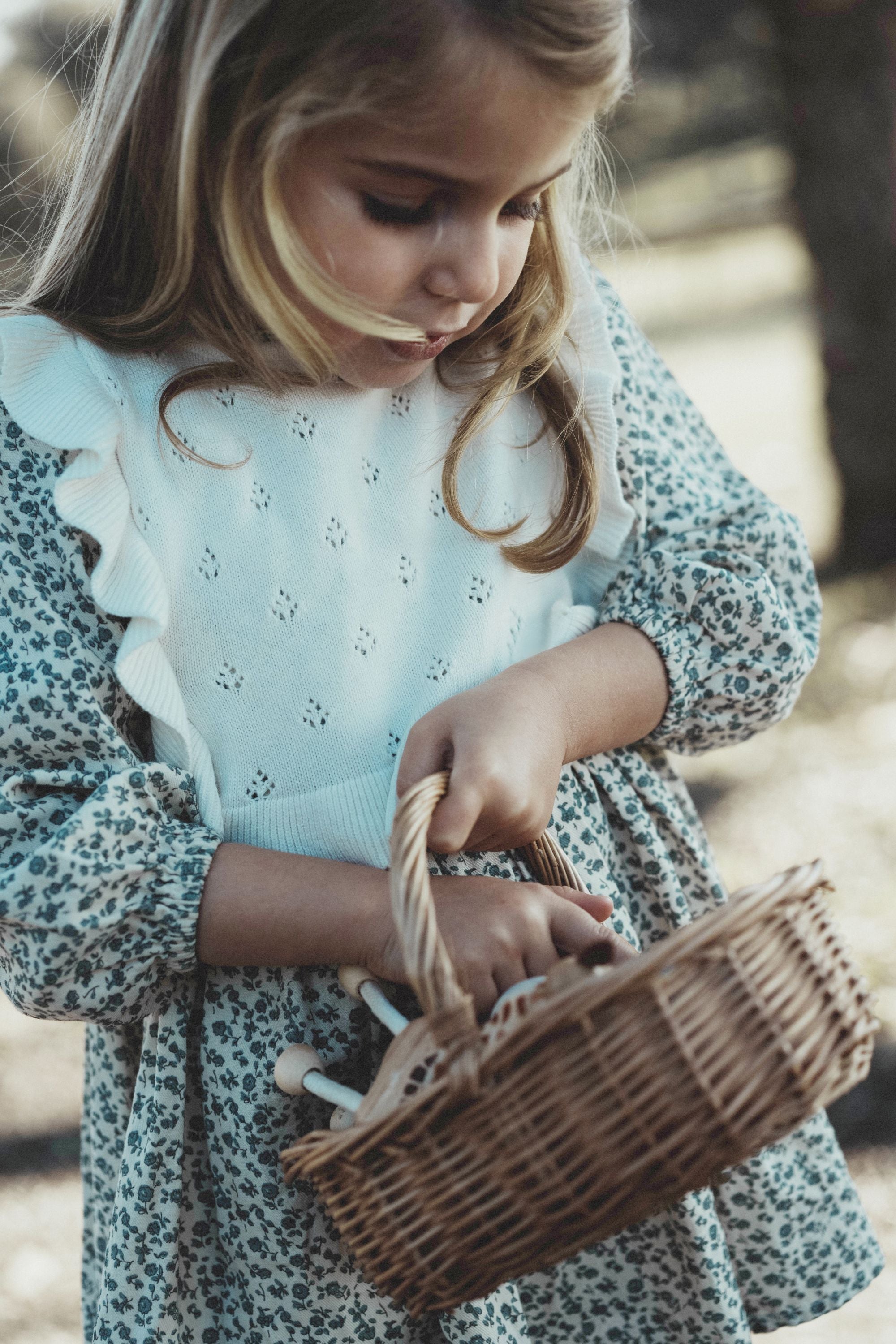 wirrawirra best baby clothes two piece floral dress set blue star flower 24 Autumn Autumn Dresses Girls New Arrivals Skirts Spring