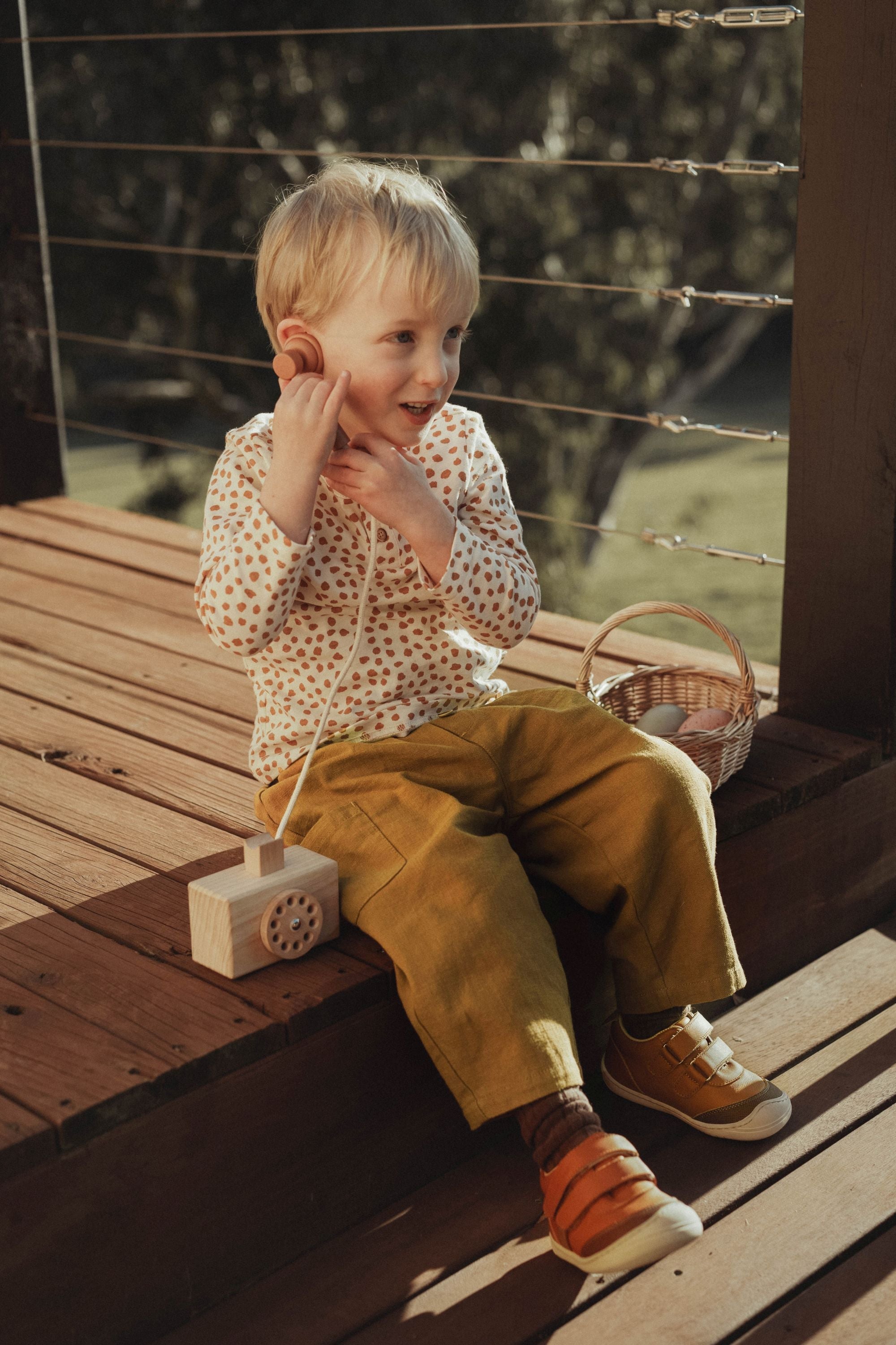 wirrawirra childrens clothes double pocket pant caramel 24 Autumn Autumn Boys Girls Leggings New Arrivals Spring Trousers