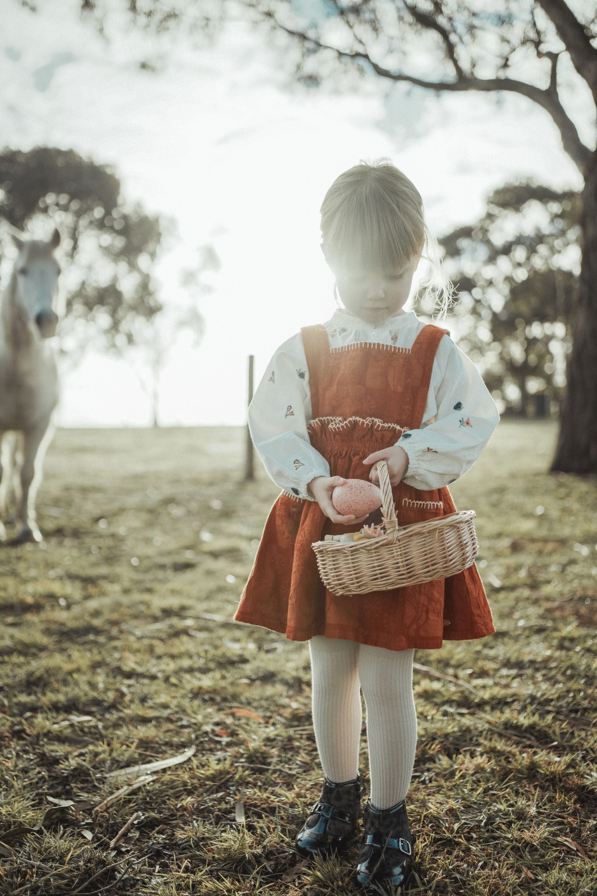 wirrawirra gender neutral baby clothes country style suspender dress caramel 24 Autumn Autumn Dresses Girls New Arrivals Skirts Spring