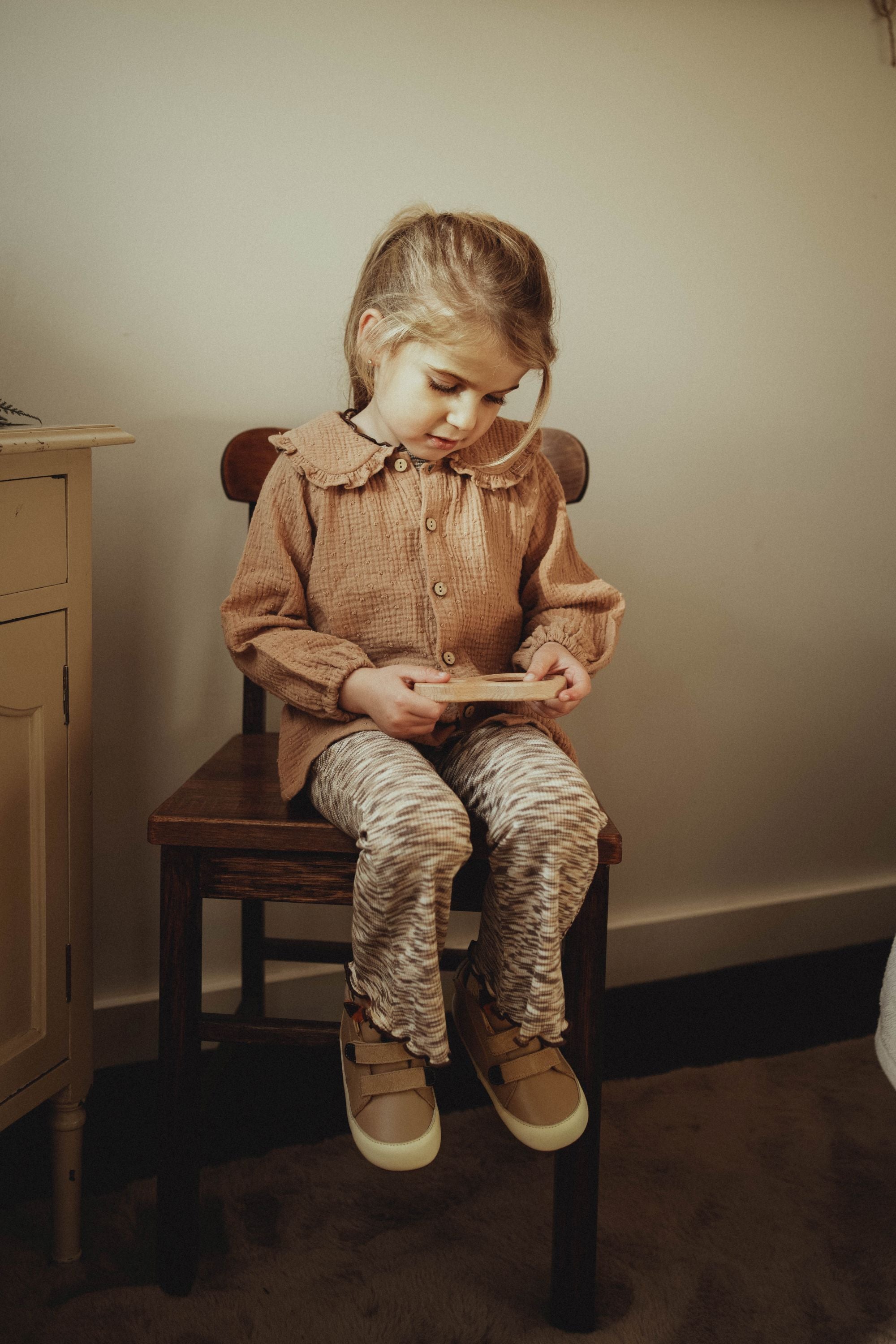 wirrawirra cute baby clothes double layer crepe blouse caramel 24 Autumn Autumn Blouses Girls New Arrivals Shirts Spring