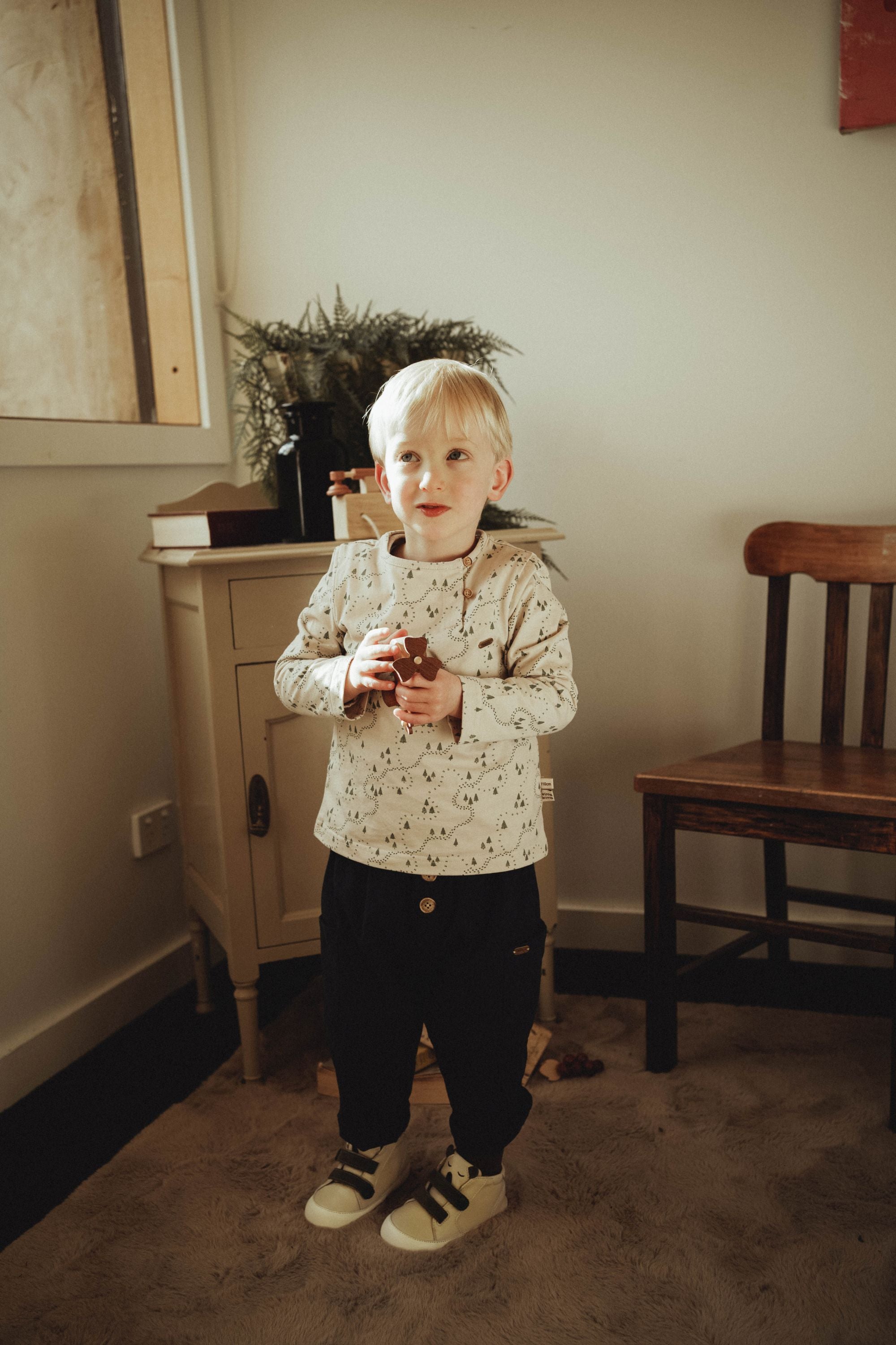 wirrawirra organic infant clothes printed long sleeve t shirt forest 24 Autumn Autumn Boys Essentials Girls New Arrivals Spring