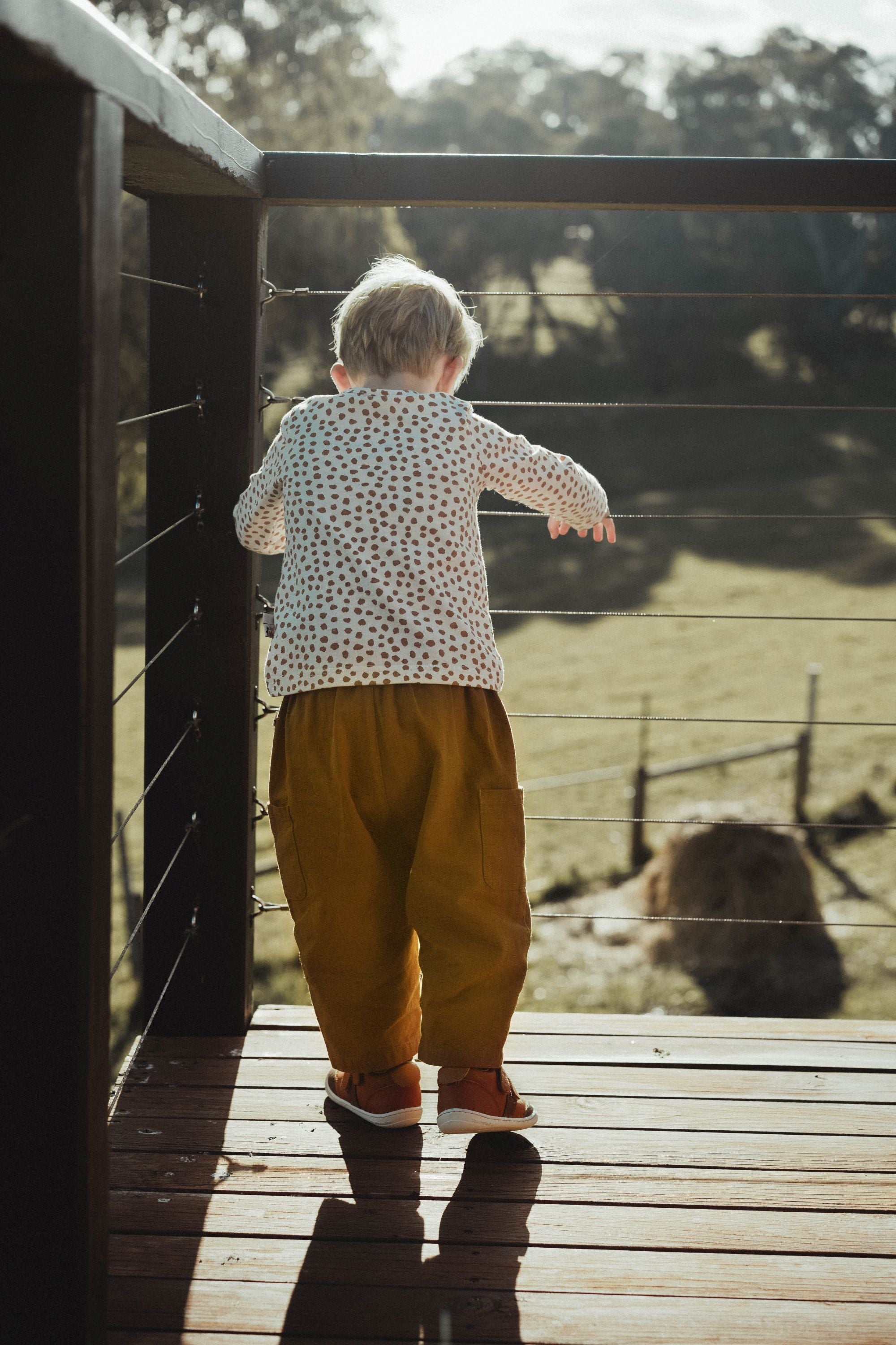 wirrawirra neutral baby clothes double pocket pant caramel 24 Autumn Autumn Boys Girls Leggings New Arrivals Spring Trousers