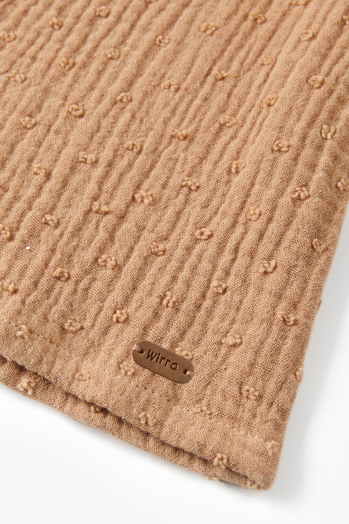 wirrawirra gender neutral baby clothes double layer crepe blouse caramel 24 Autumn Autumn Blouses Girls New Arrivals Shirts Spring