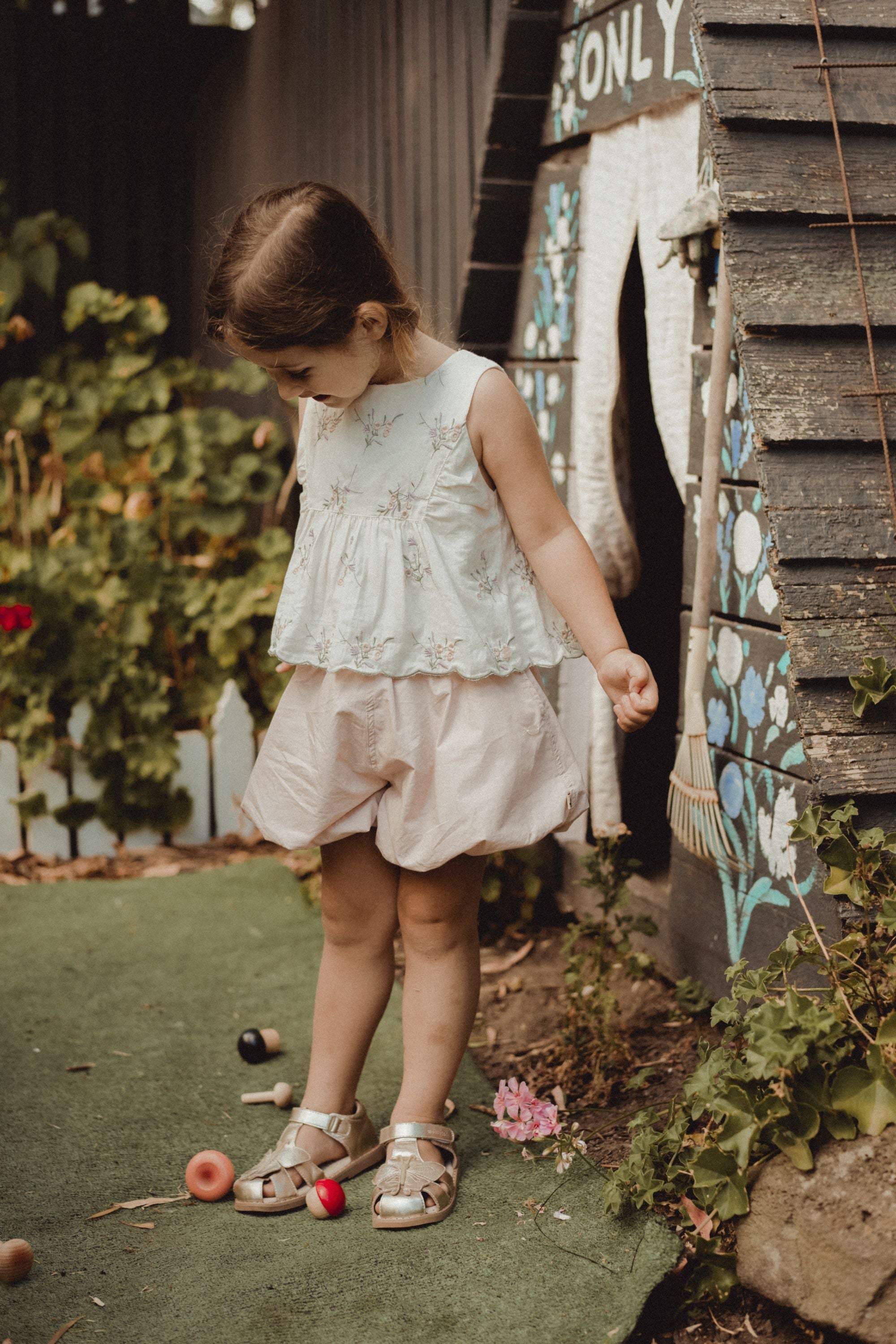 wirrawirra gender neutral newborn clothes embroidered tank top iris 24 Summer Blouses Girls New Arrivals Shirts