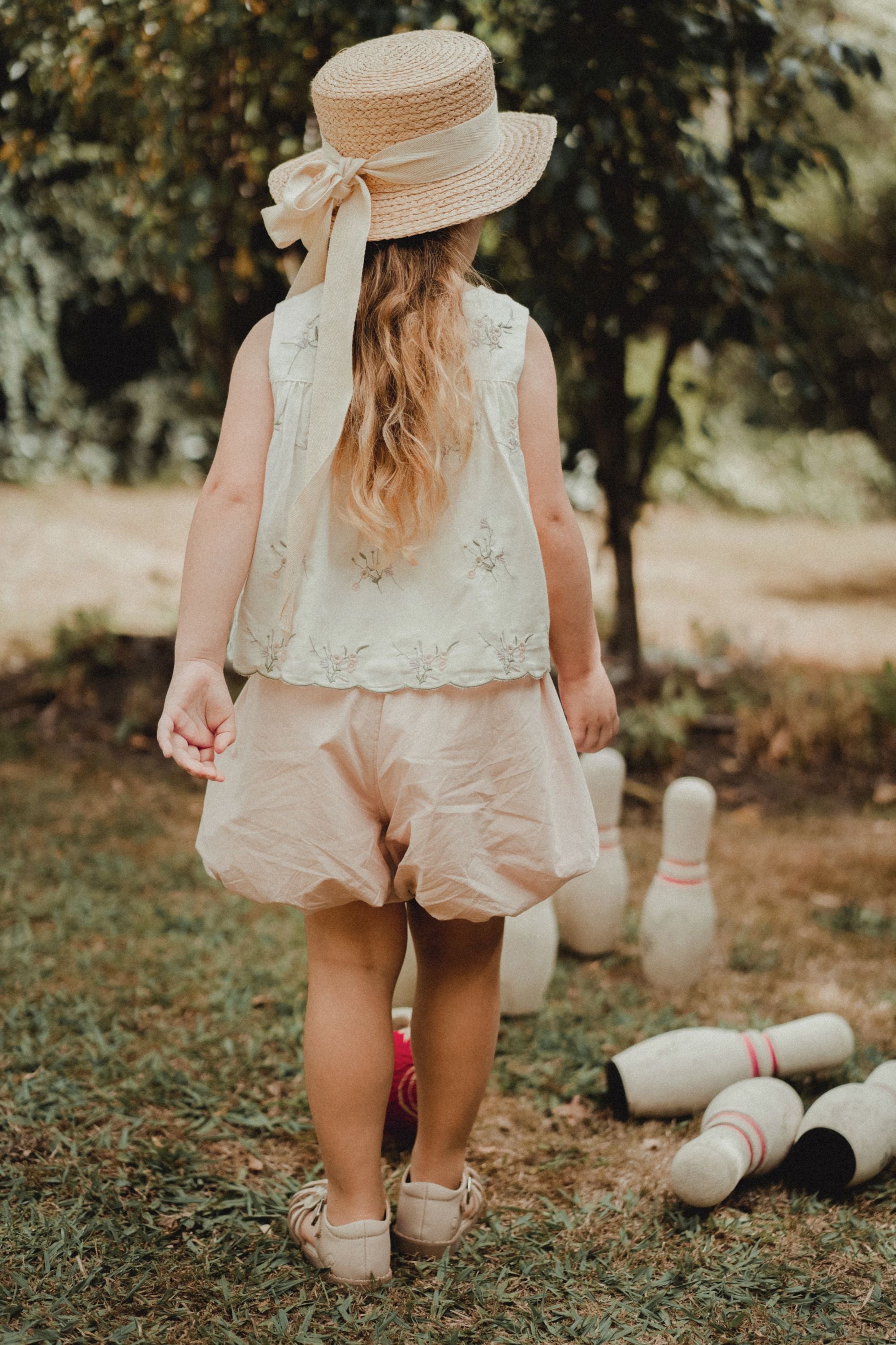 wirrawirra baby outfits flower bud pants peach 24 Summer Girls New Arrivals Shorts