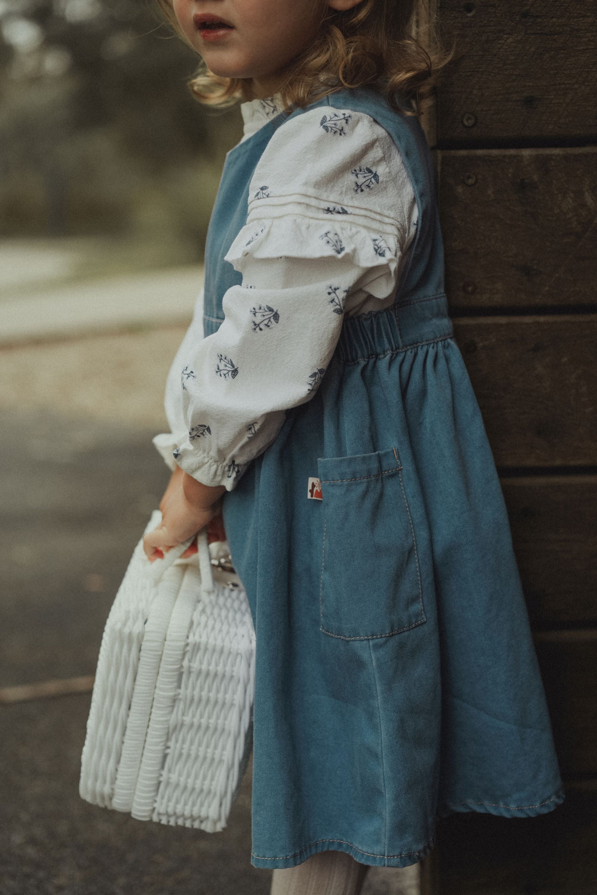 wirrawirra newborn clothes tencel denim vest dress denim blue 24 Spring Dresses Girls New Arrivals Skirts