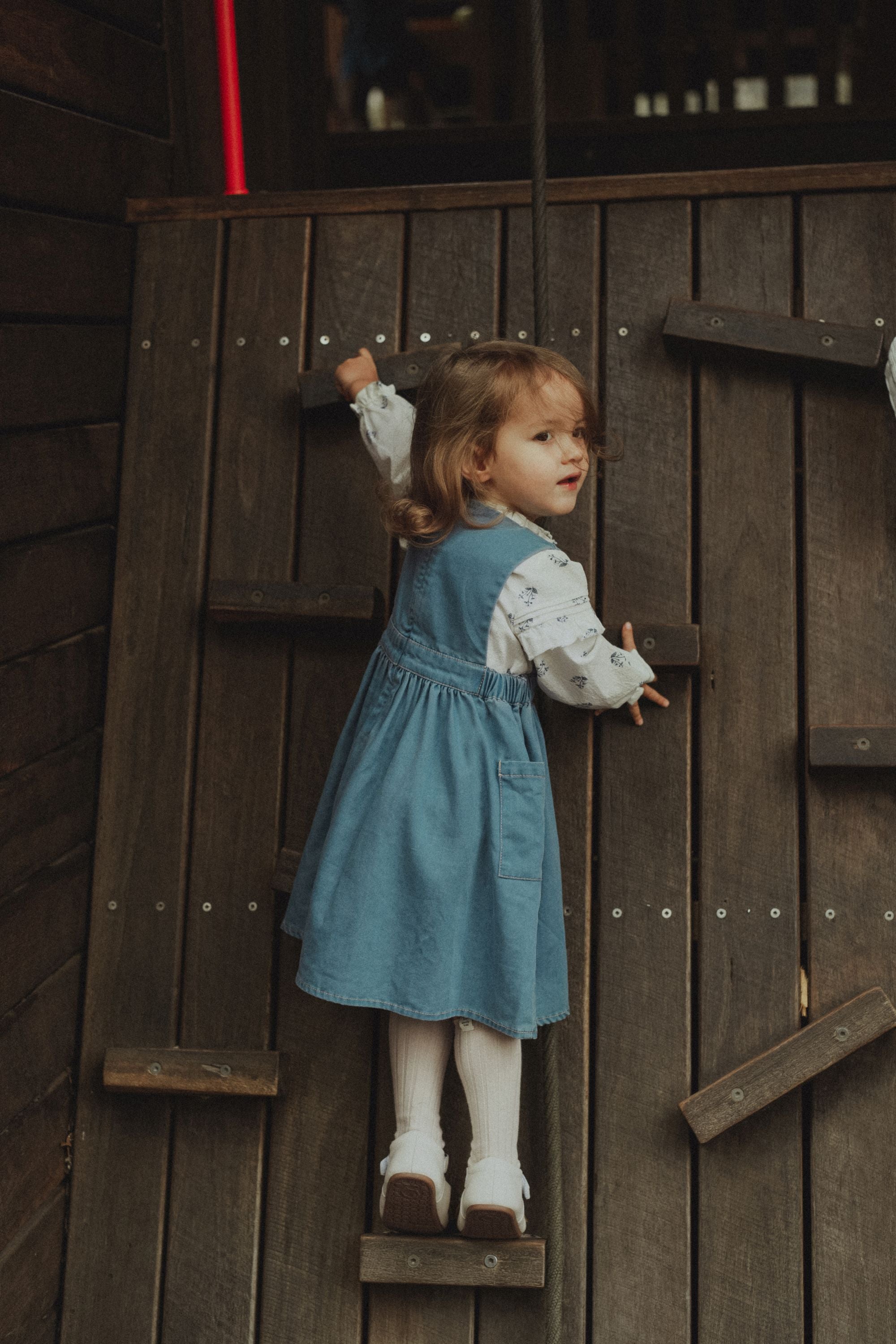 wirrawirra organic baby clothes tencel denim vest dress denim blue 24 Spring Dresses Girls New Arrivals Skirts