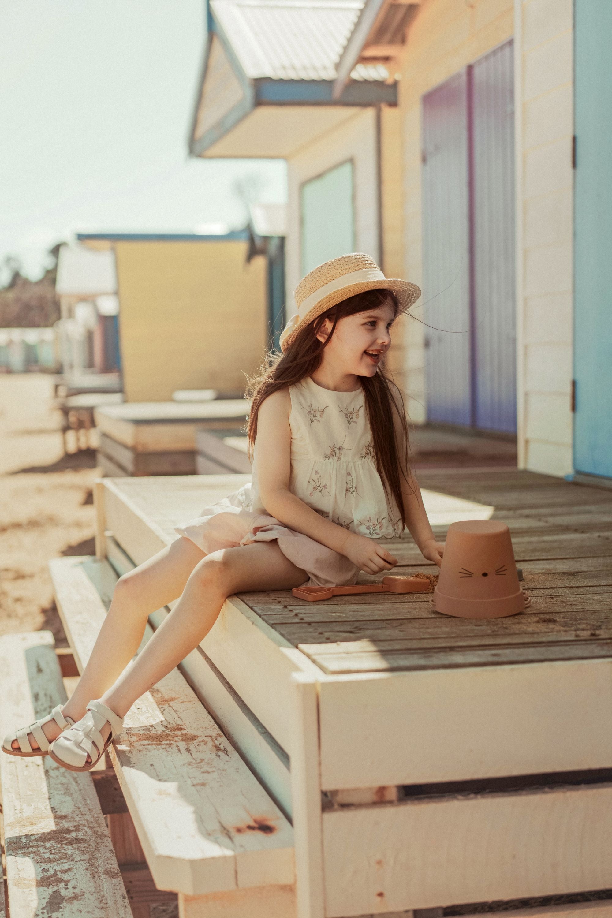 wirrawirra organic newborn outfit flower bud pants peach 24 Summer Girls New Arrivals Shorts