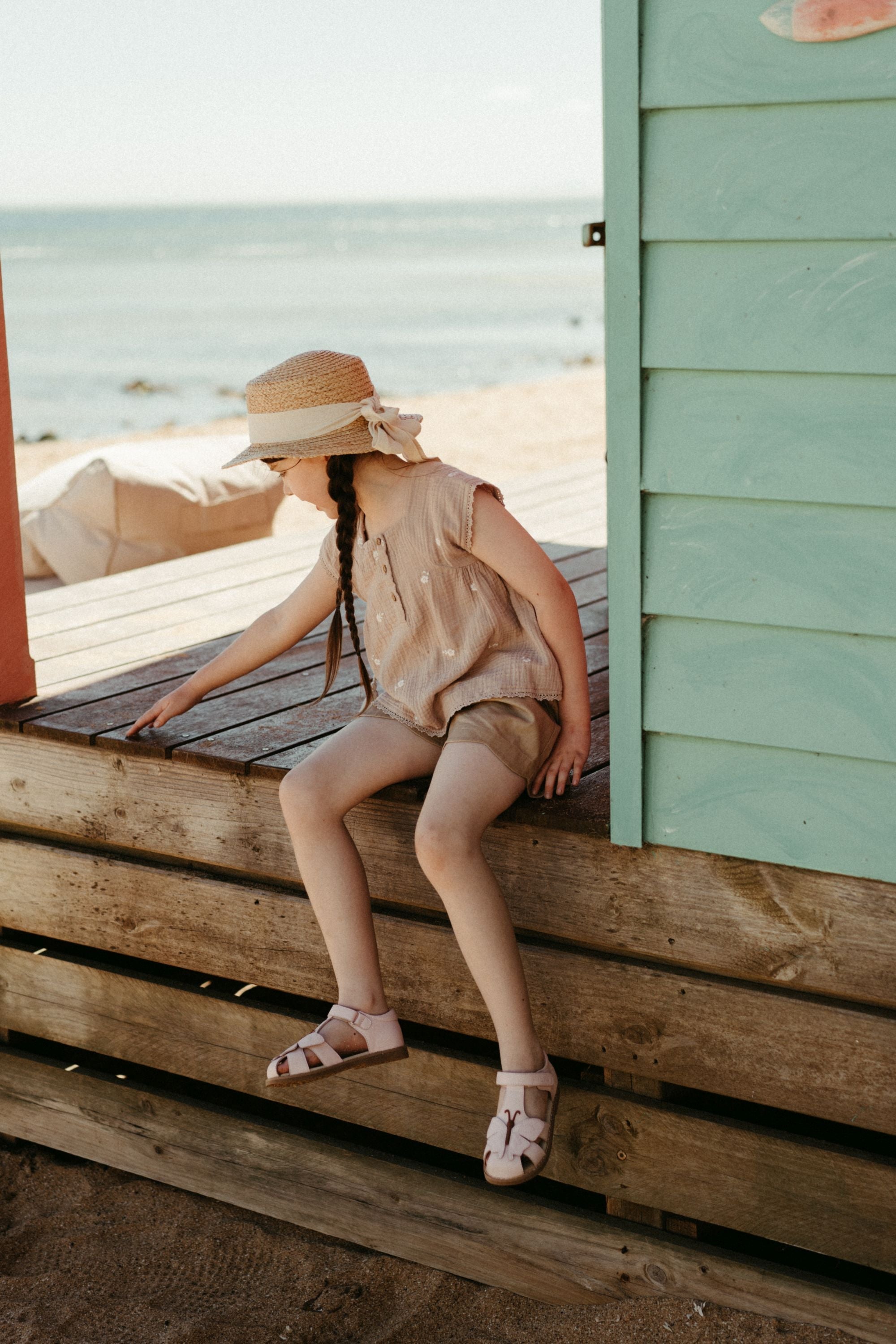 wirrawirra baby store linen lace shorts sand 24 Summer Girls New Arrivals Shorts