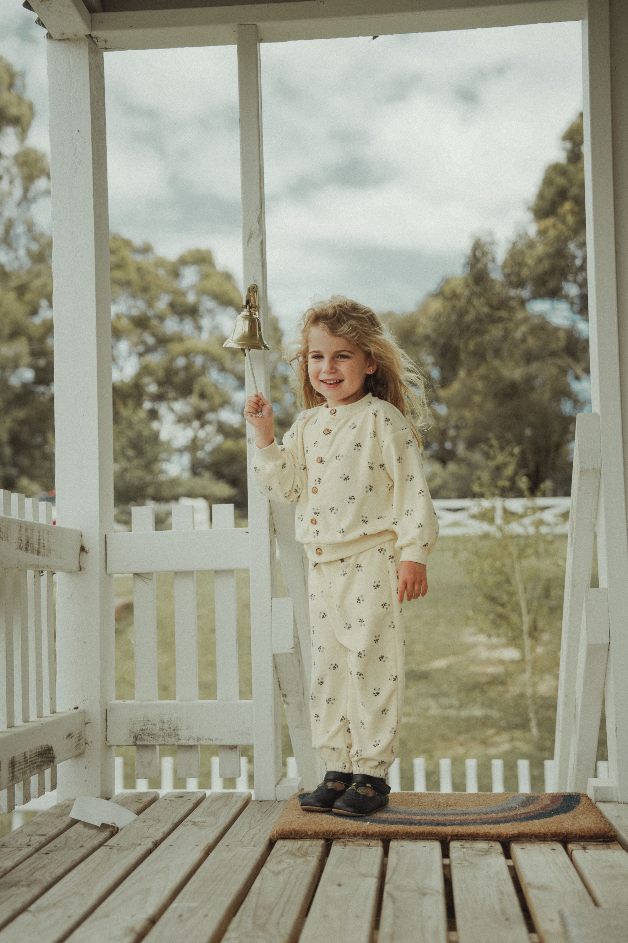 wirrawirra cute baby clothes blueberry printed knitted shirt blueberry 24 Spring Boys Girls New Arrivals Sweatshirts