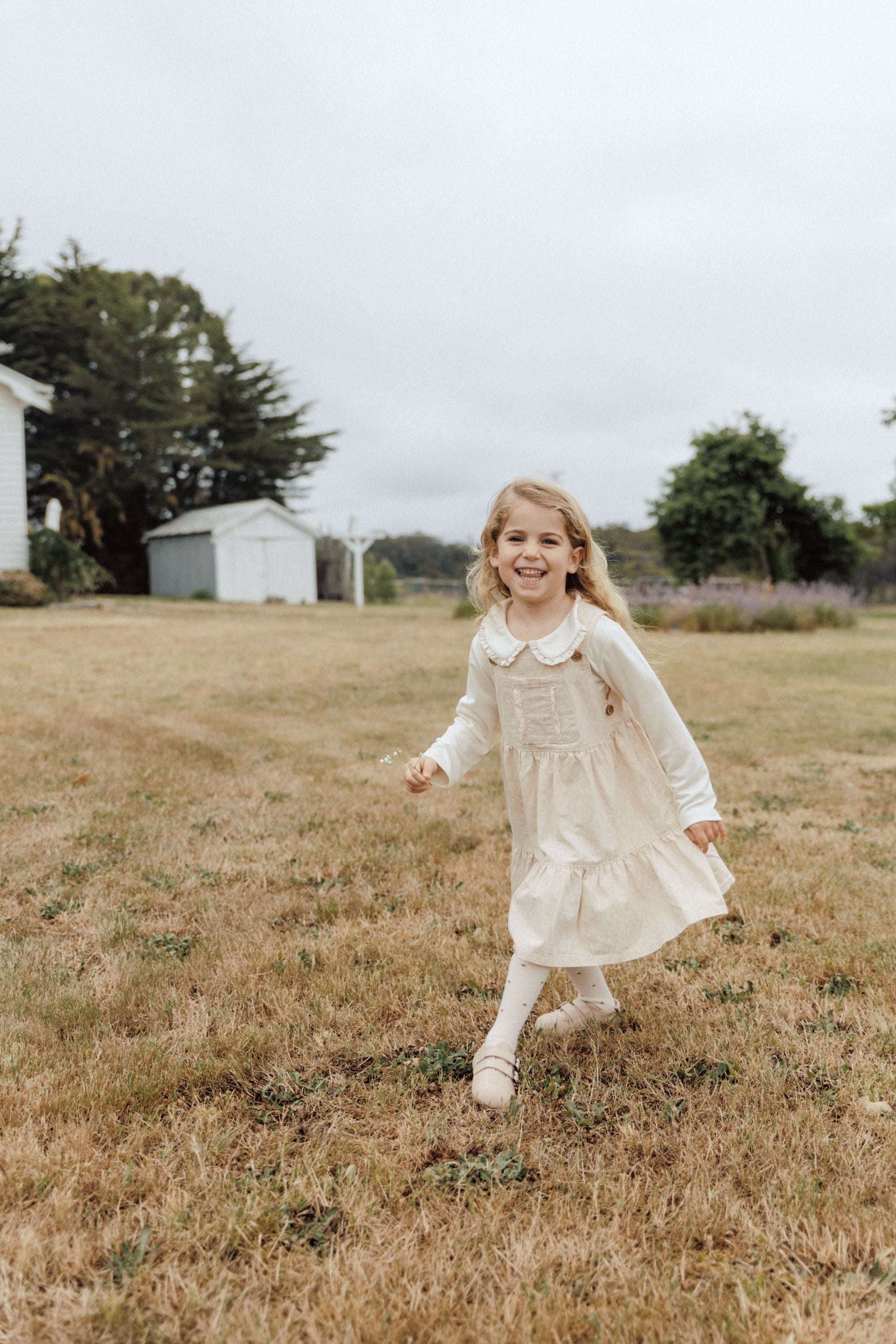 Leopard Print Suspender Skirt - Beige