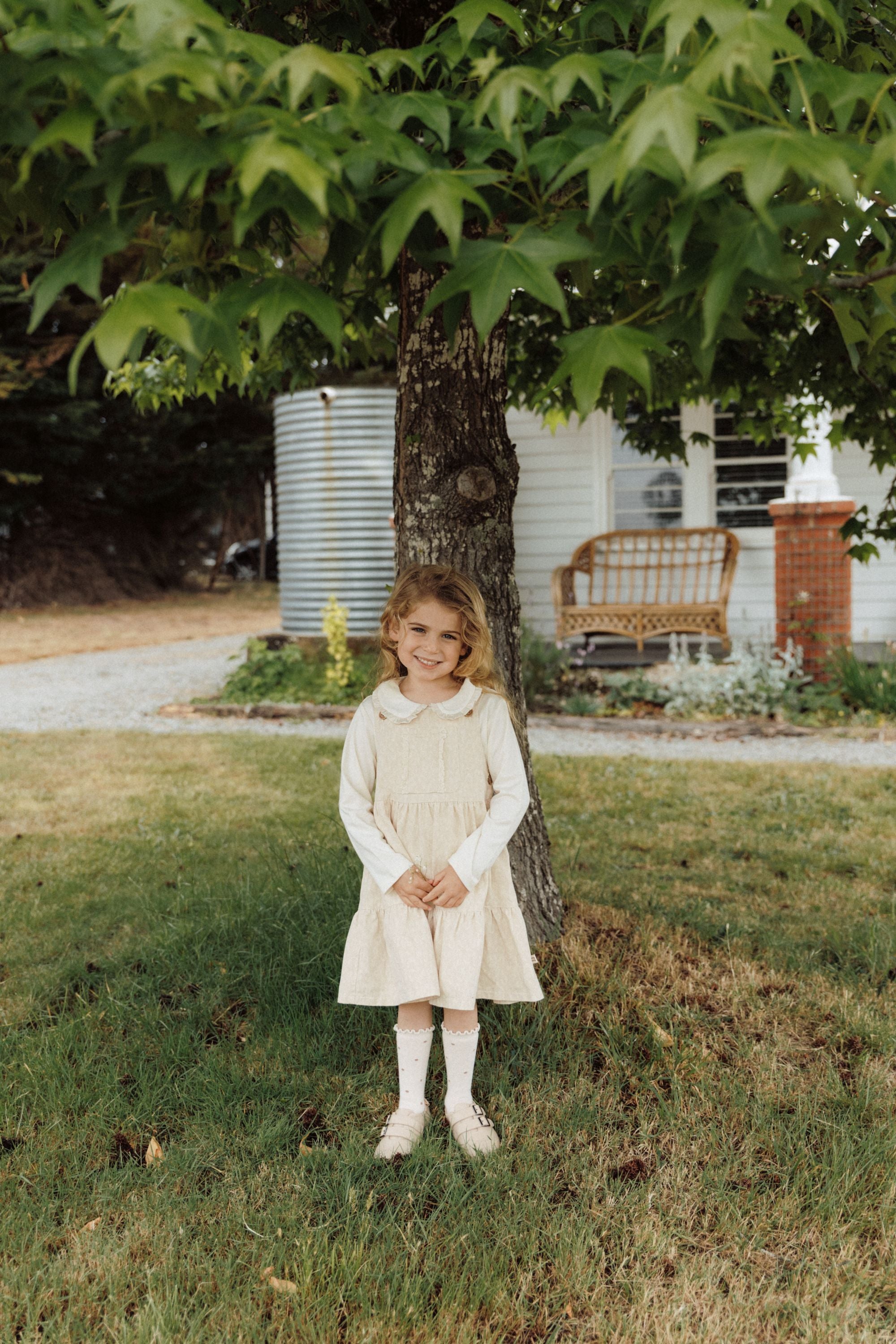 Leopard Print Suspender Skirt - Beige