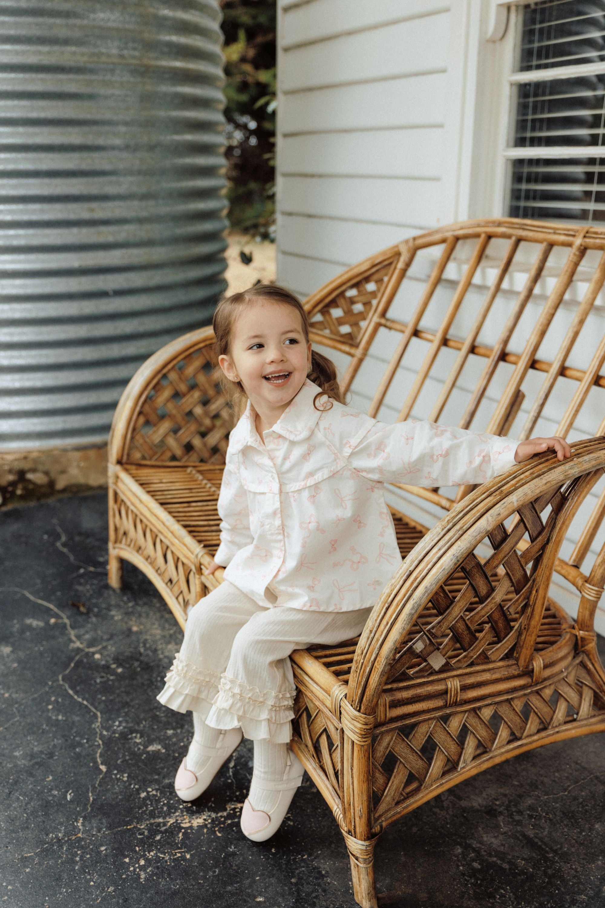 Sweetheart Holiday Lace Pants - Cream White