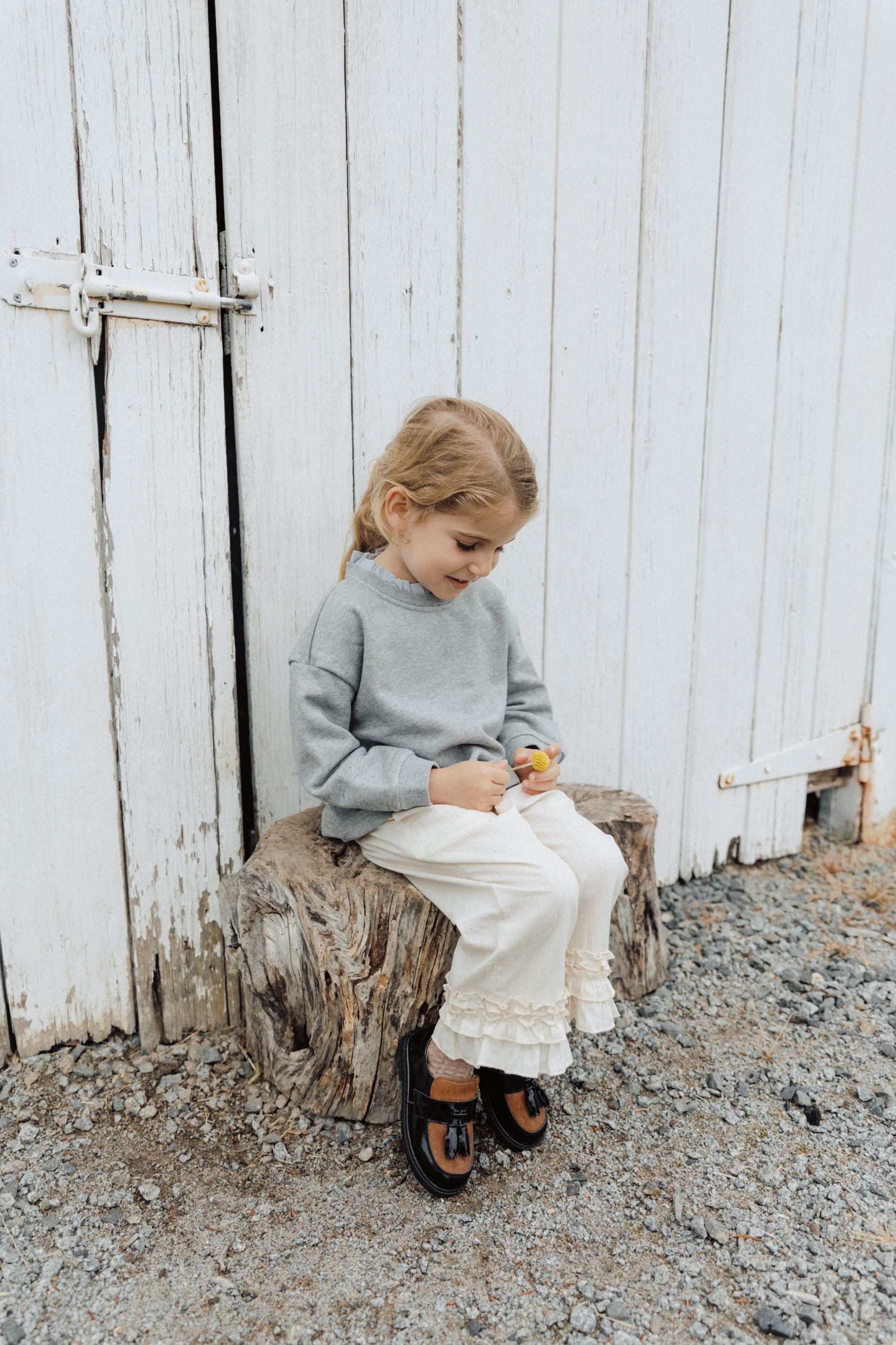 Sweetheart Holiday Lace Pants - Cream White