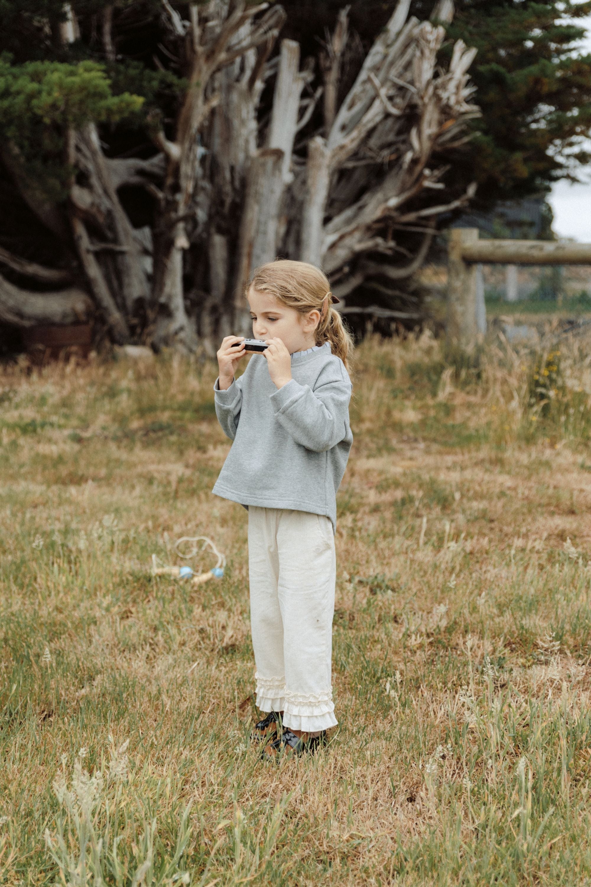 Sweetheart Holiday Lace Pants - Cream White