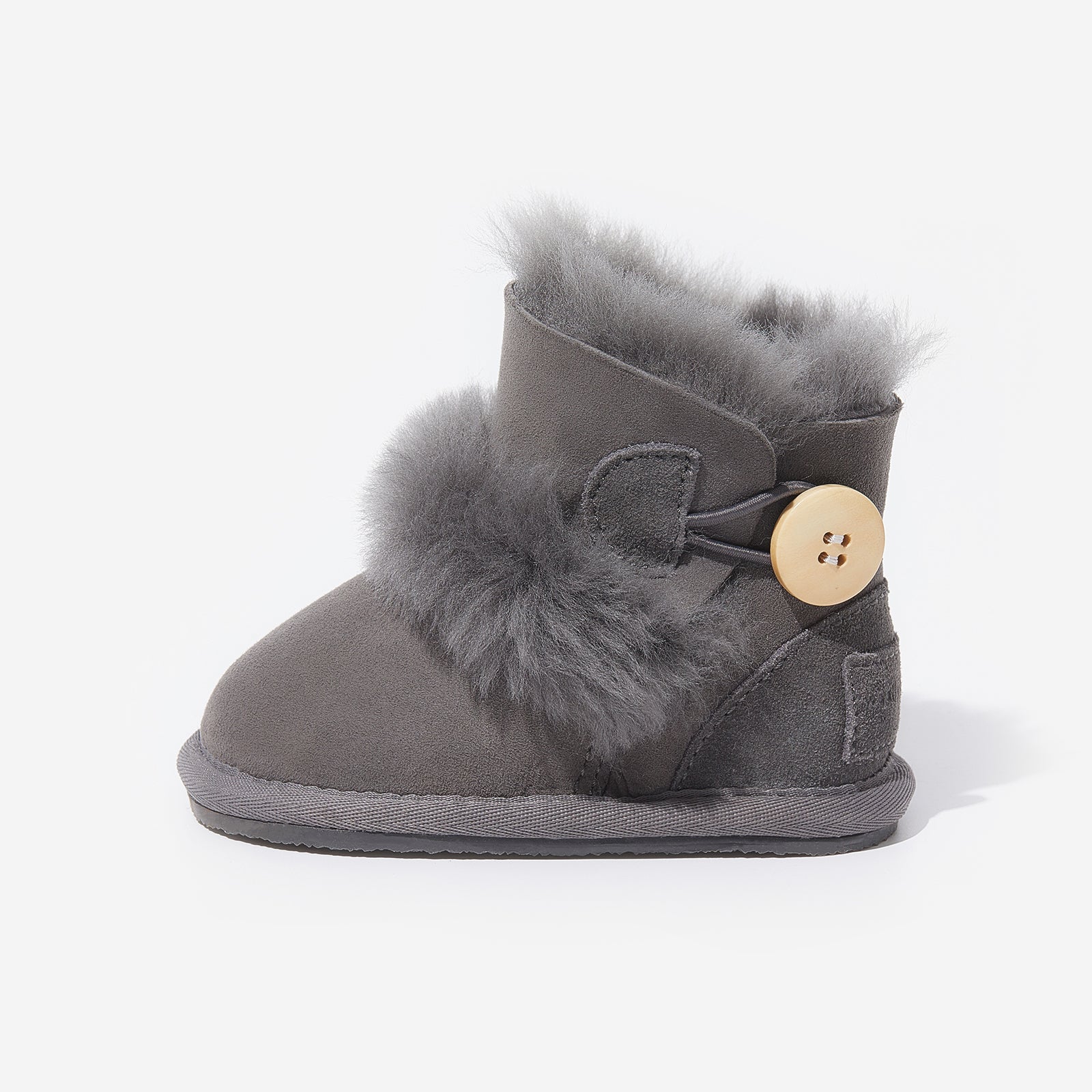 Mini Button Classic - Grey