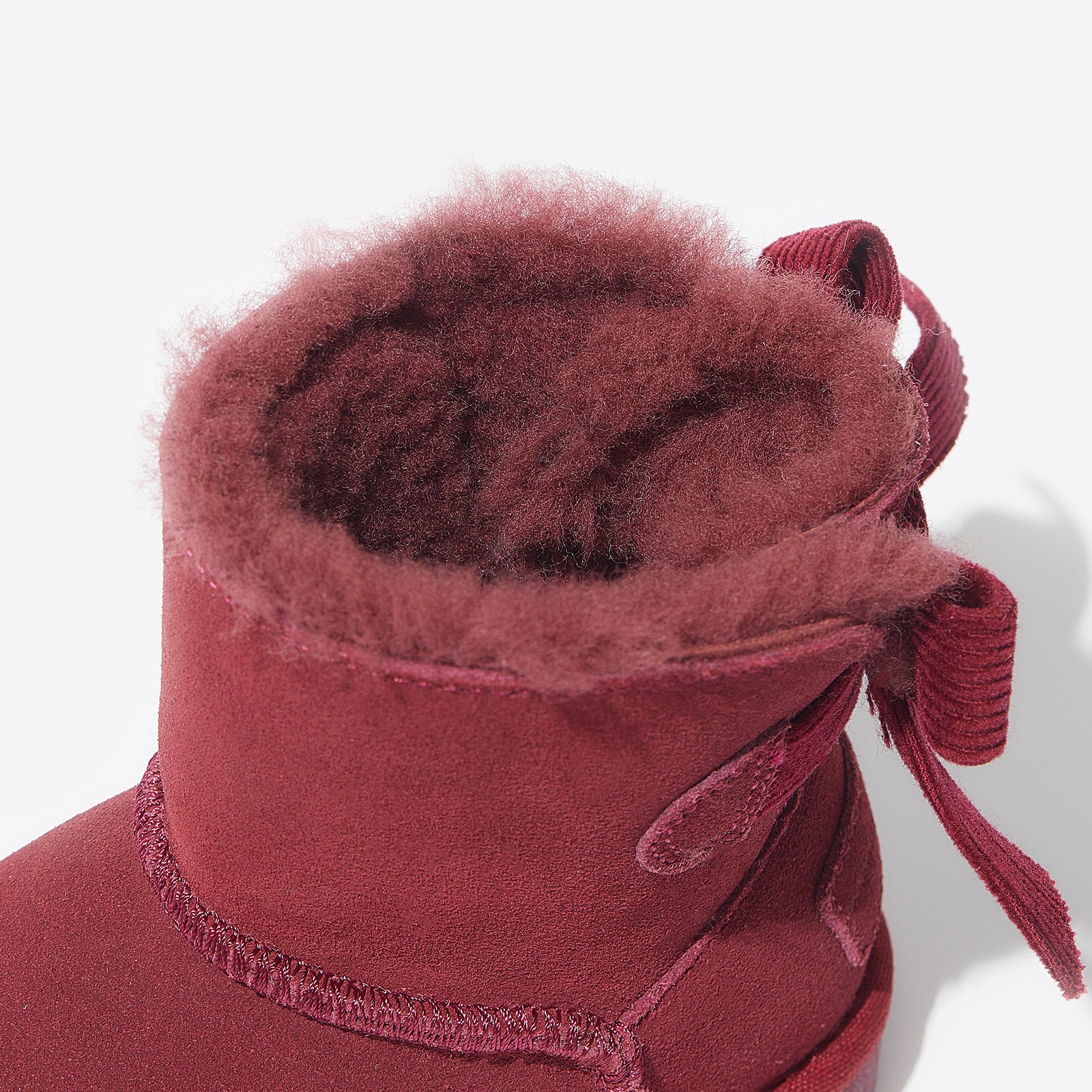 freeze wine woolly kids leather kids shoes baby infants shoes Sheepskin size 1 shoes Kids boots