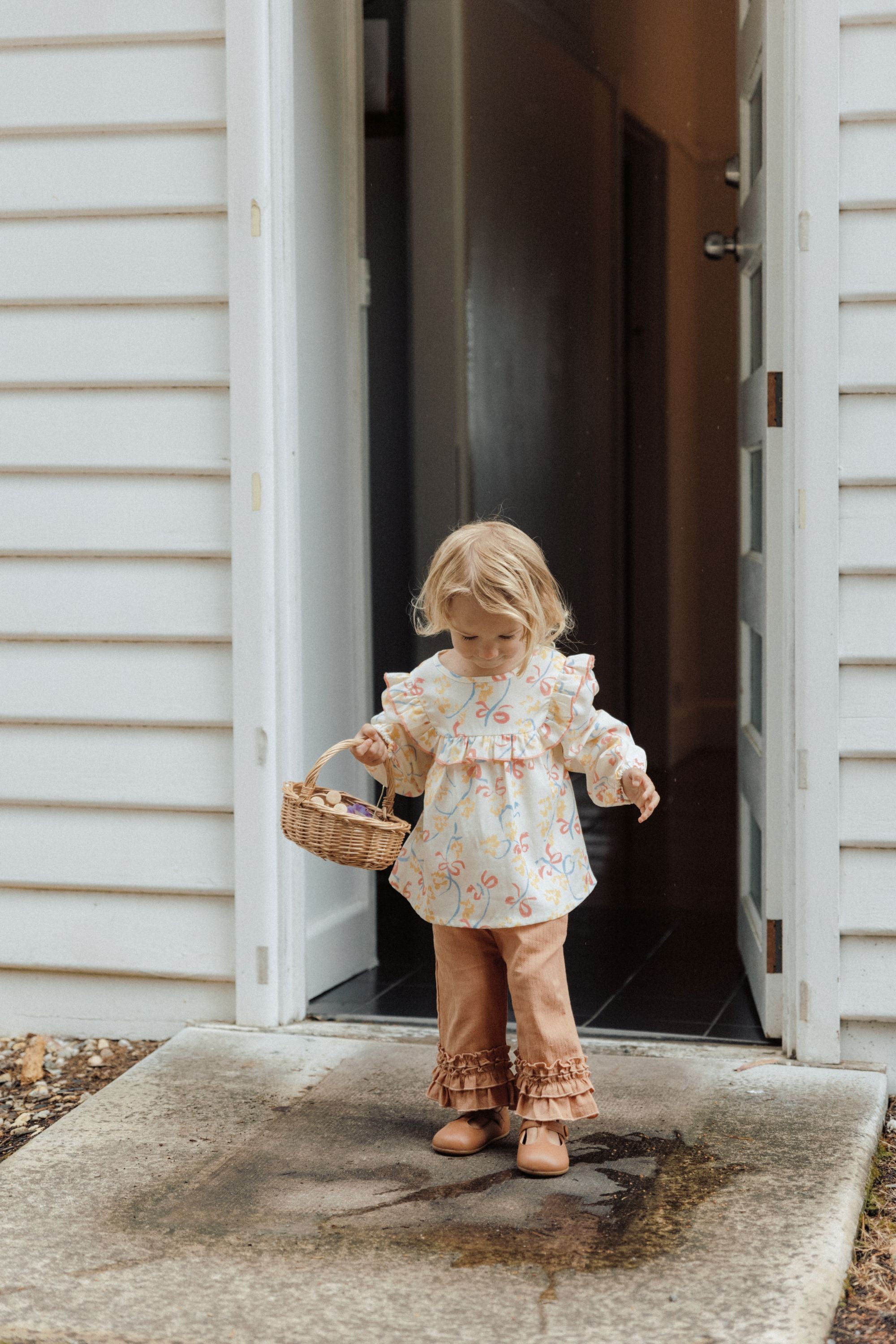 Butterfly Print Blouse - Butterfly Garden