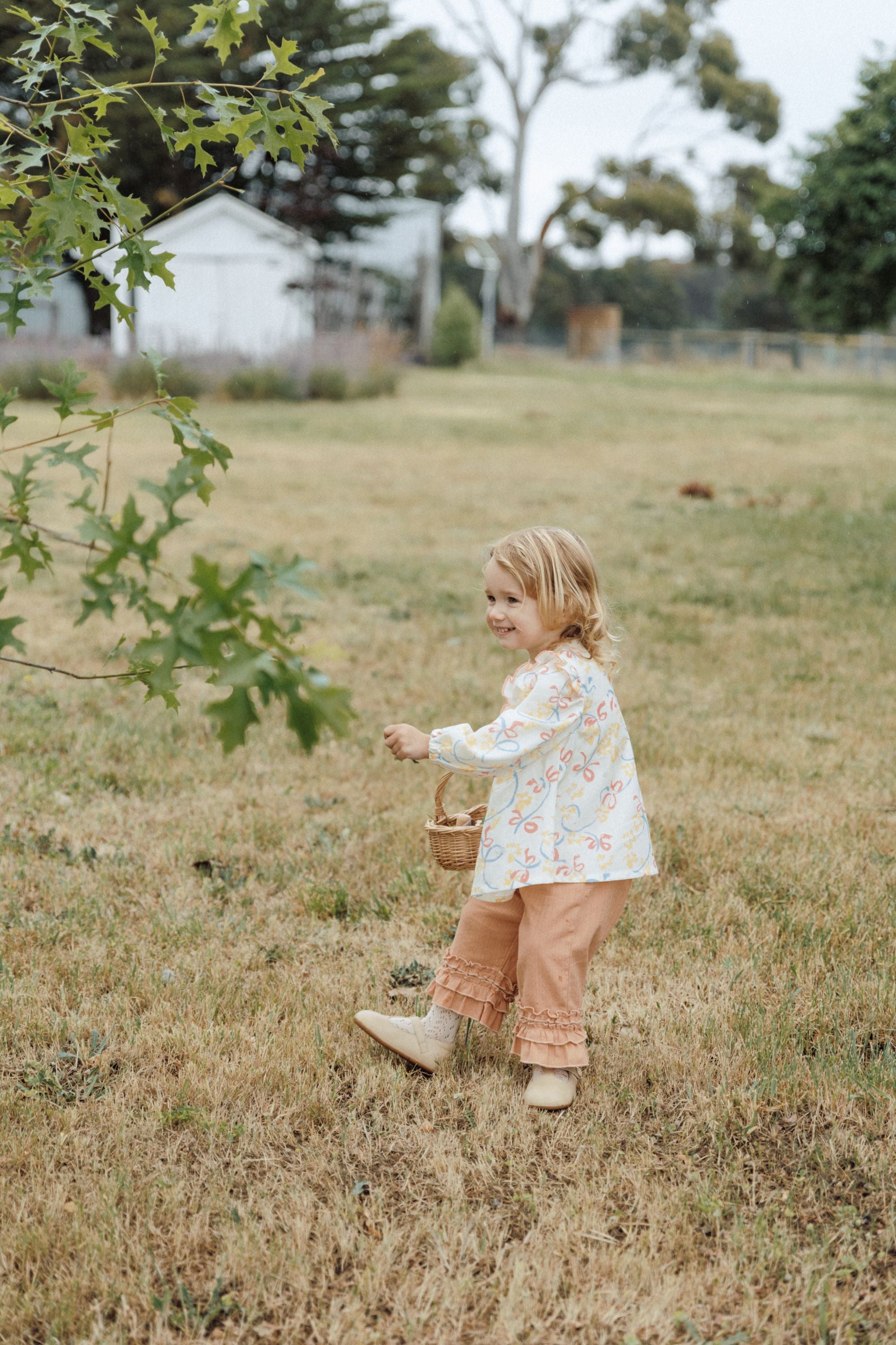 Butterfly Print Blouse - Butterfly Garden