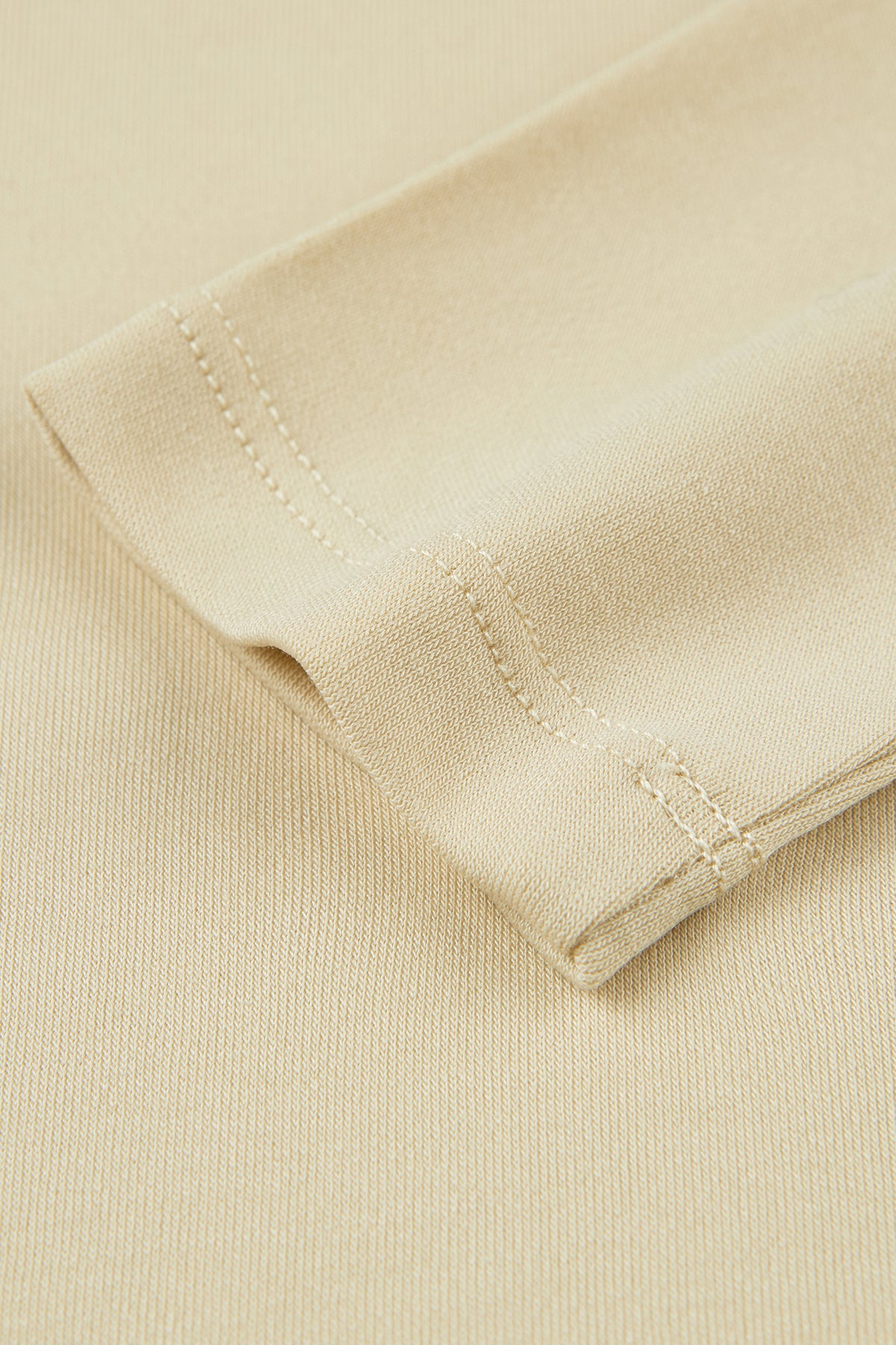 Lace Collar T-shirt - Milk Tea