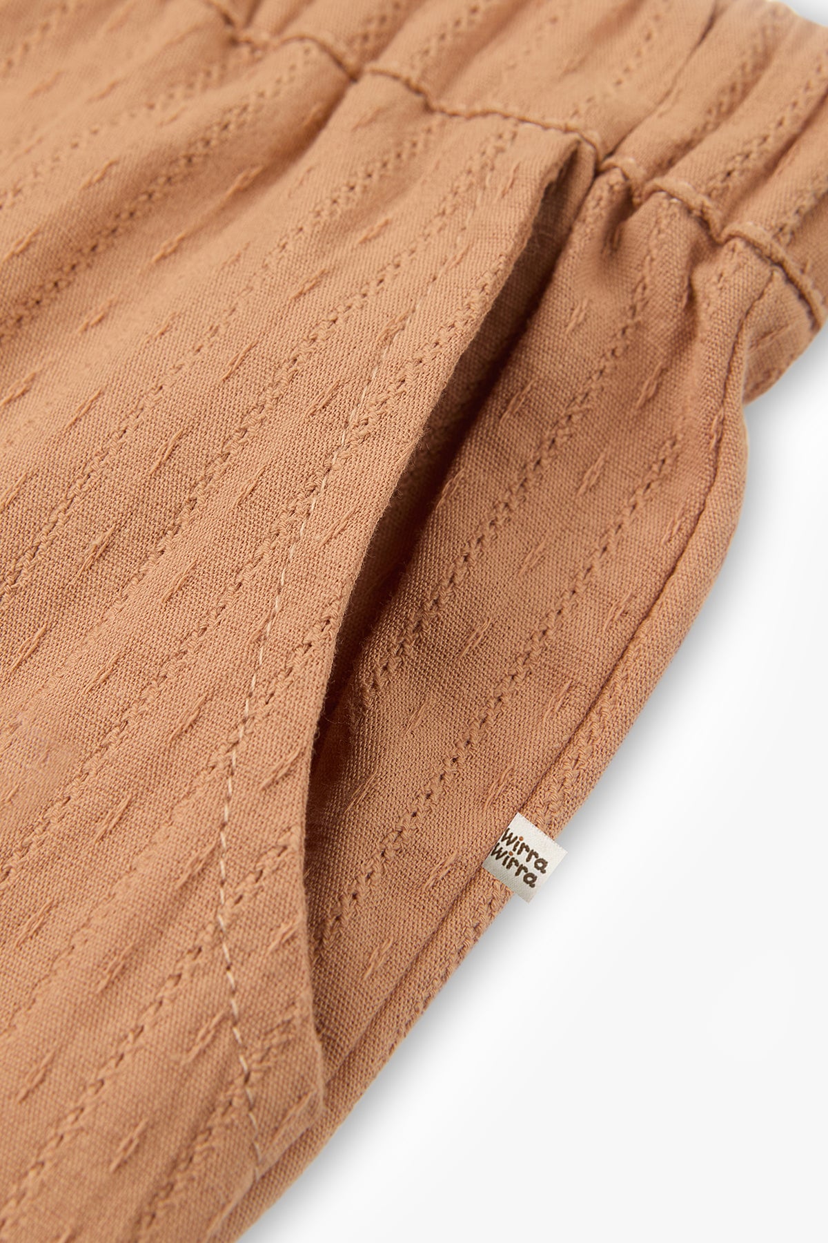 Sweetheart Holiday Lace Pants - Brick Red