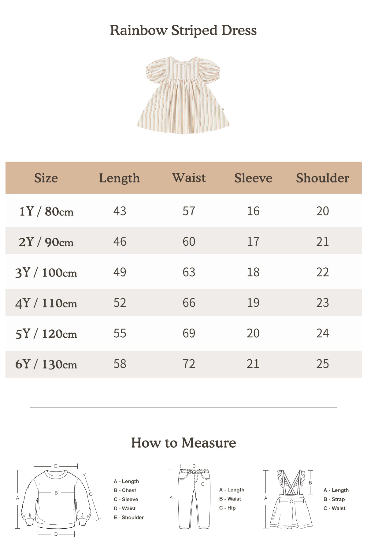 Rainbow Striped Dress - Rainbow Stripes