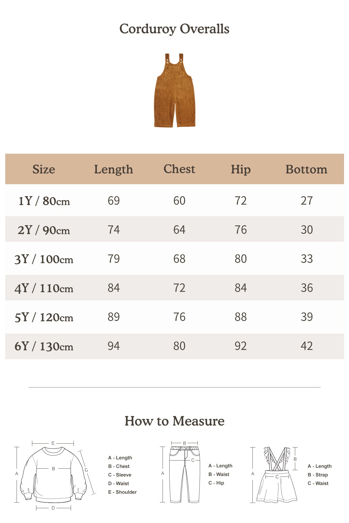 Corduroy Overall - Beige