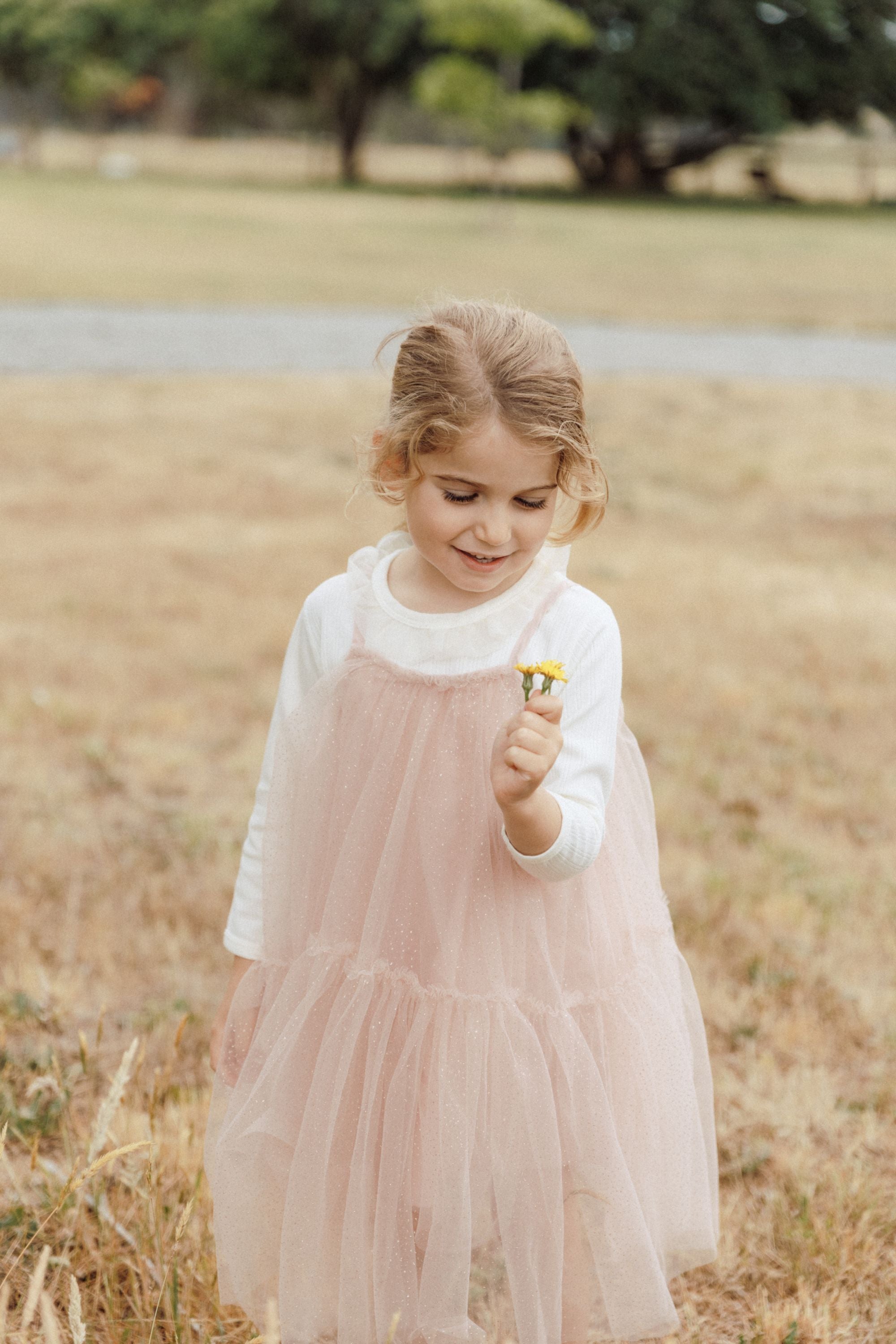 Starry Sky Strap Dress - Rosy Clouds