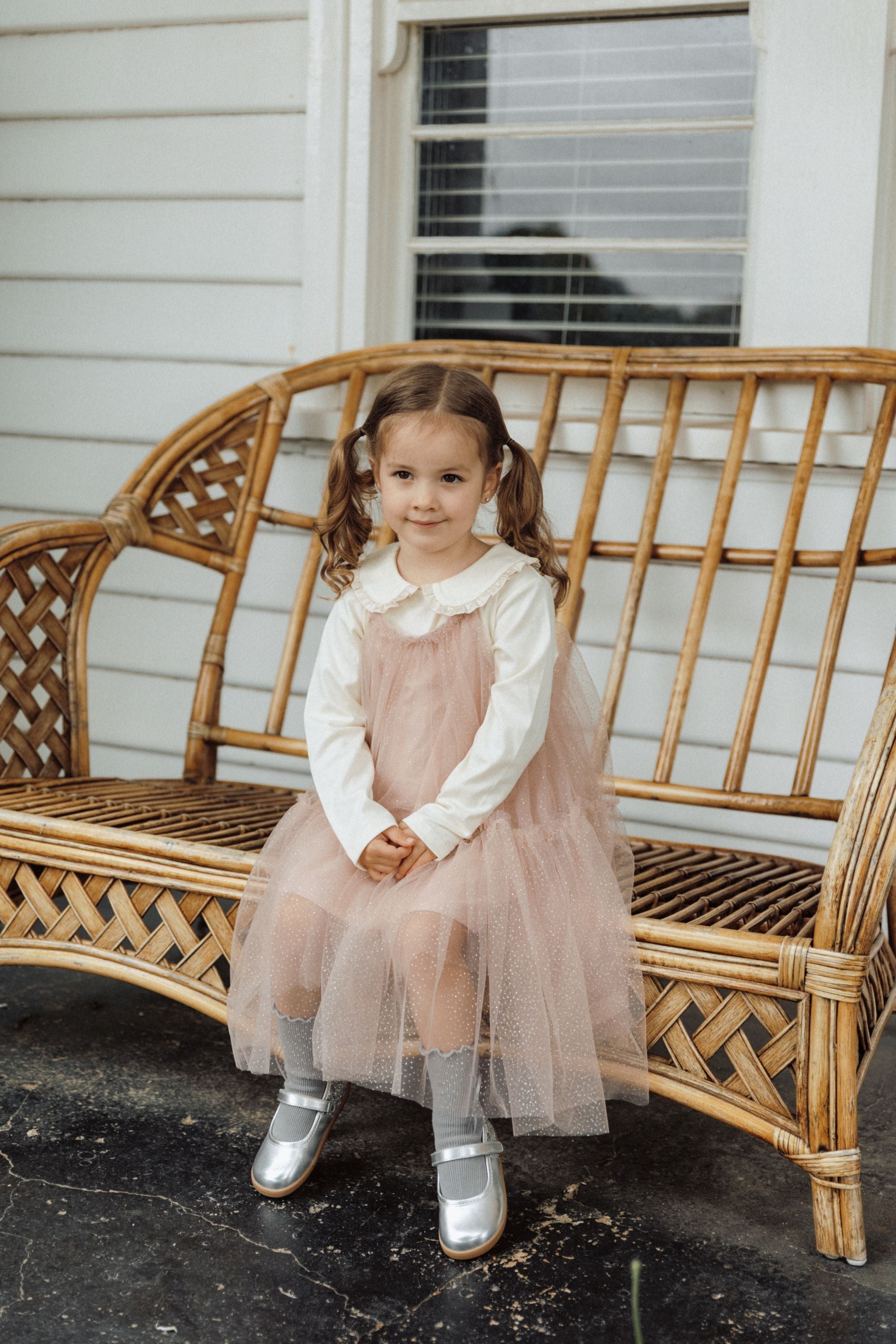 Starry Sky Strap Dress - Rosy Clouds