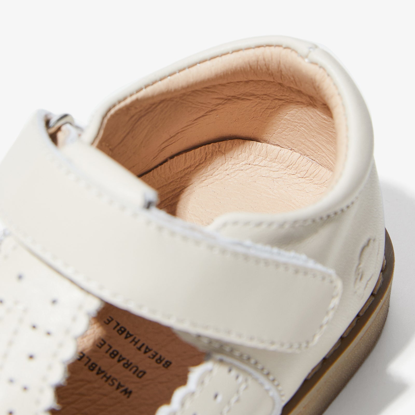 cheryl cream white woolly kids autumn infant leathr shoes wide feet childrens shoes first steps shoes newborn designer shoes