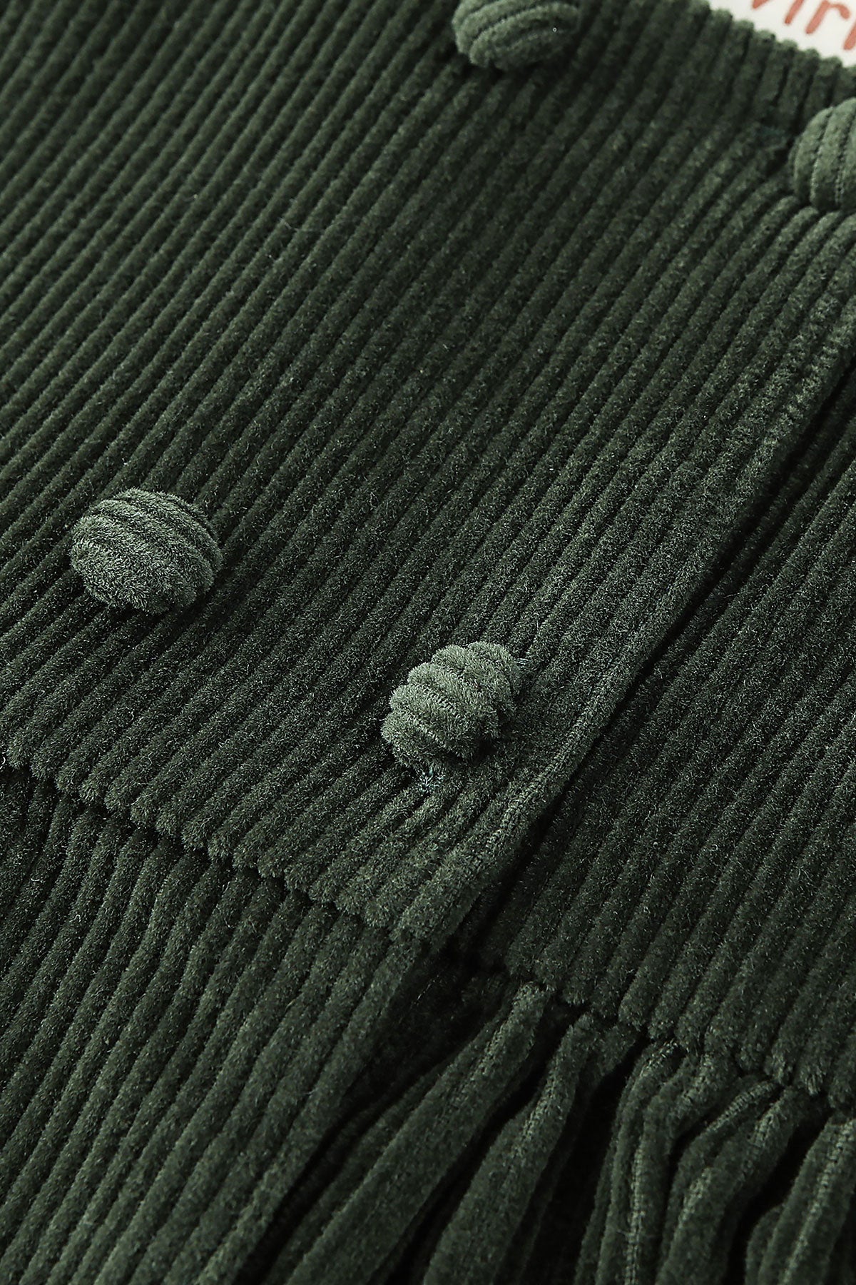 wirrawirra premature baby clothes corduroy dress dark green 23 Winter Dresses Girls New Arrivals