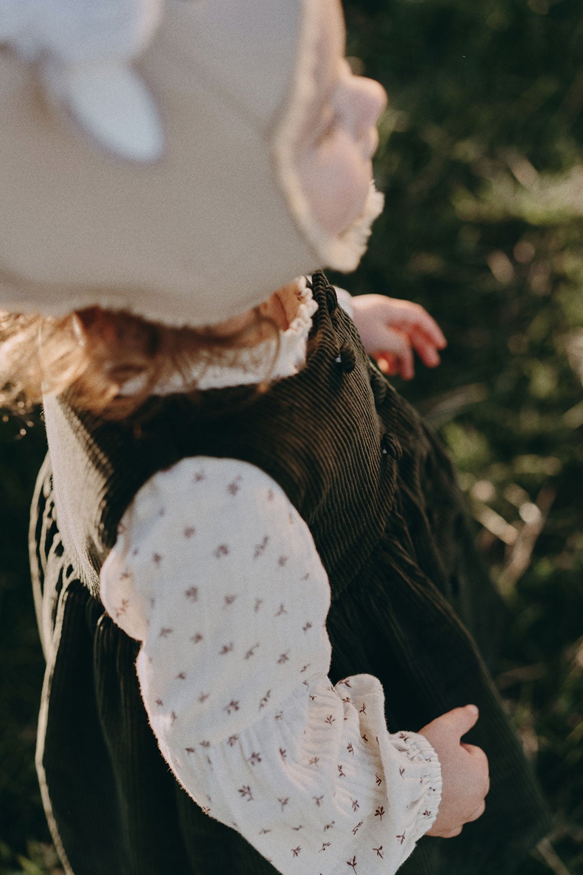 wirrawirra newborn clothes corduroy dress dark green 23 Winter Dresses Girls New Arrivals