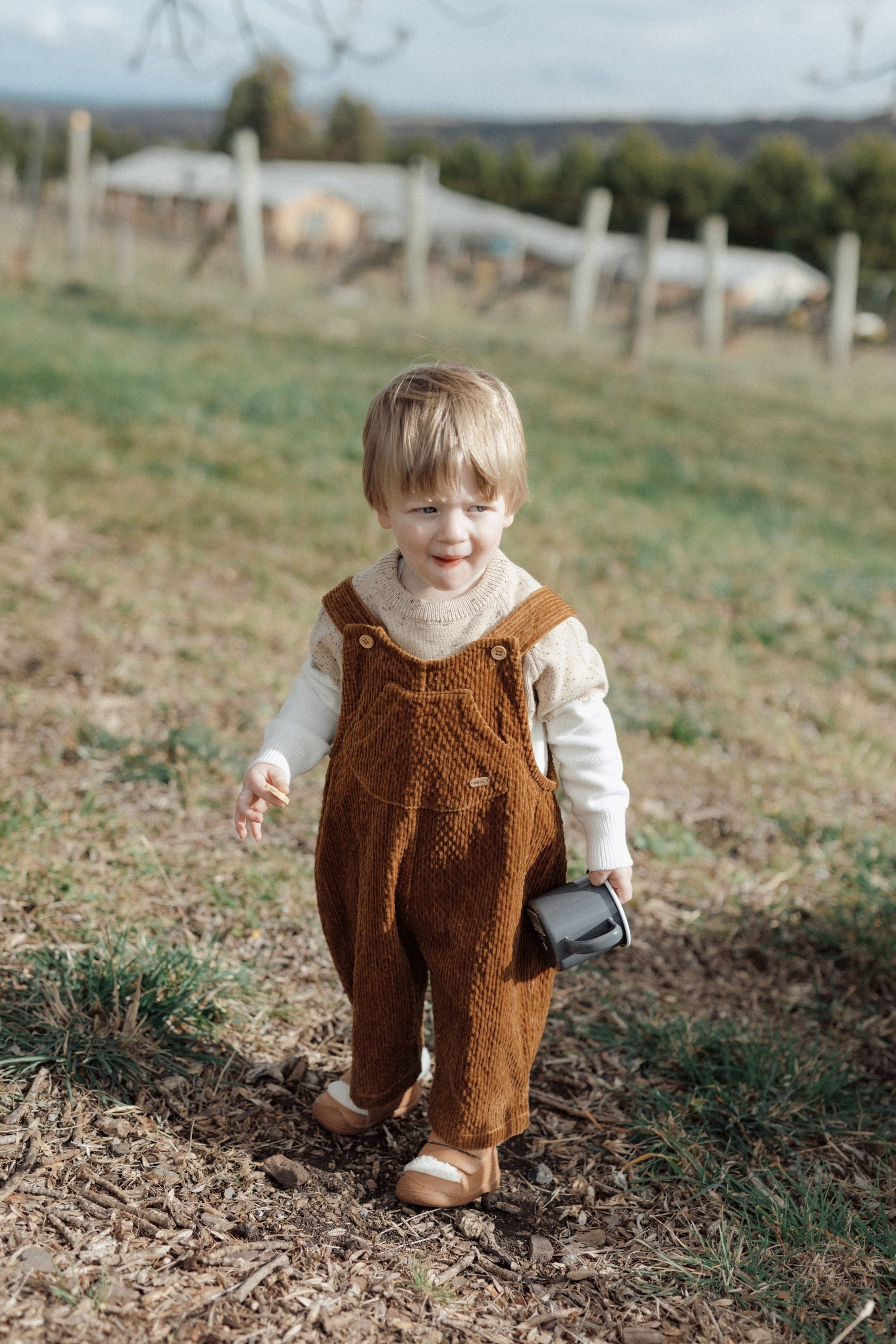 wirrawirra gender neutral newborn clothescorduroy overalls beige24 Winter  Boys  Girls  Jumpsuit  New Arrivals