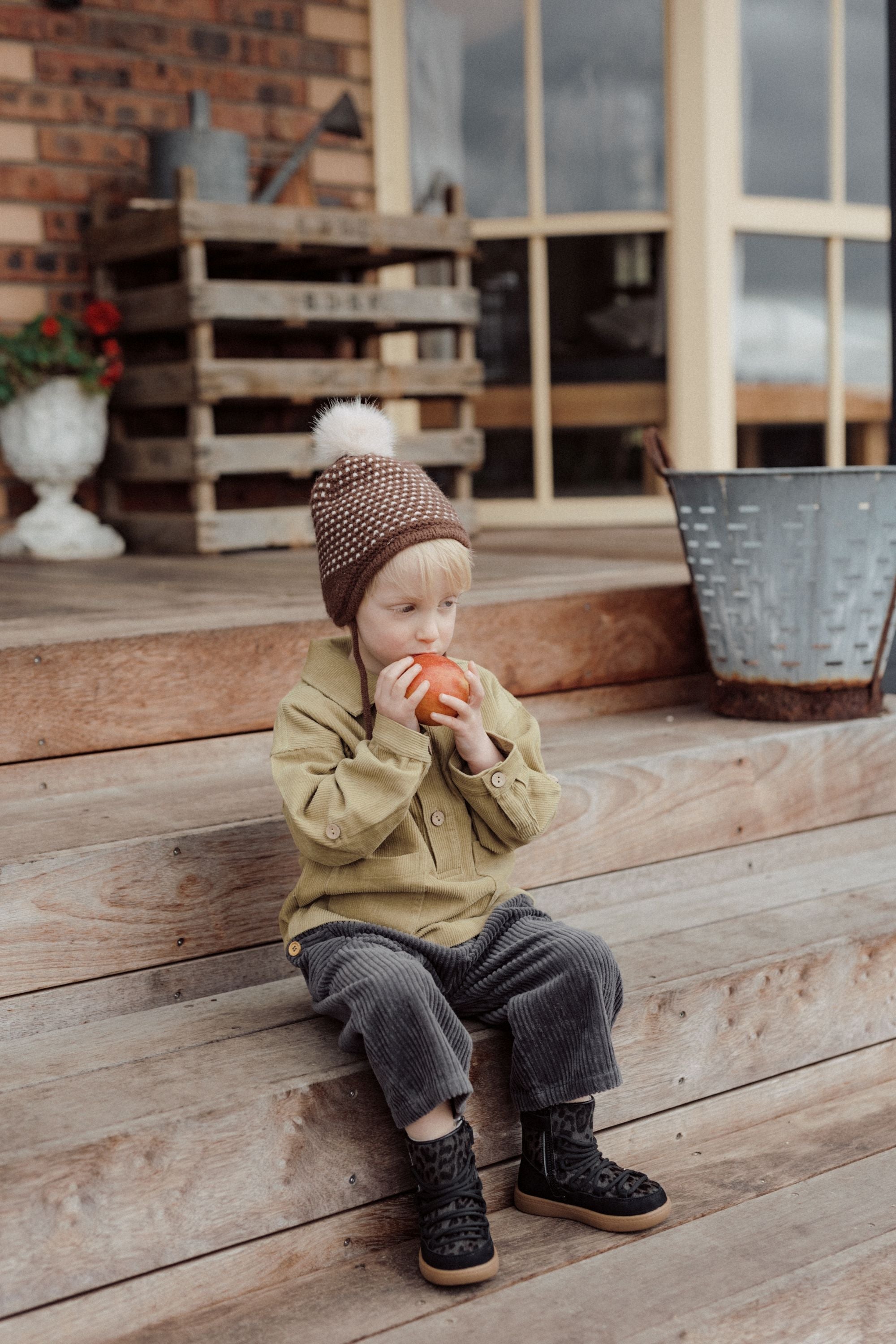 wirrawirra newborn outfitcorduroy pocket pants gary24 Winter  Boys  Girls  Leggings  New Arrivals  Trousers