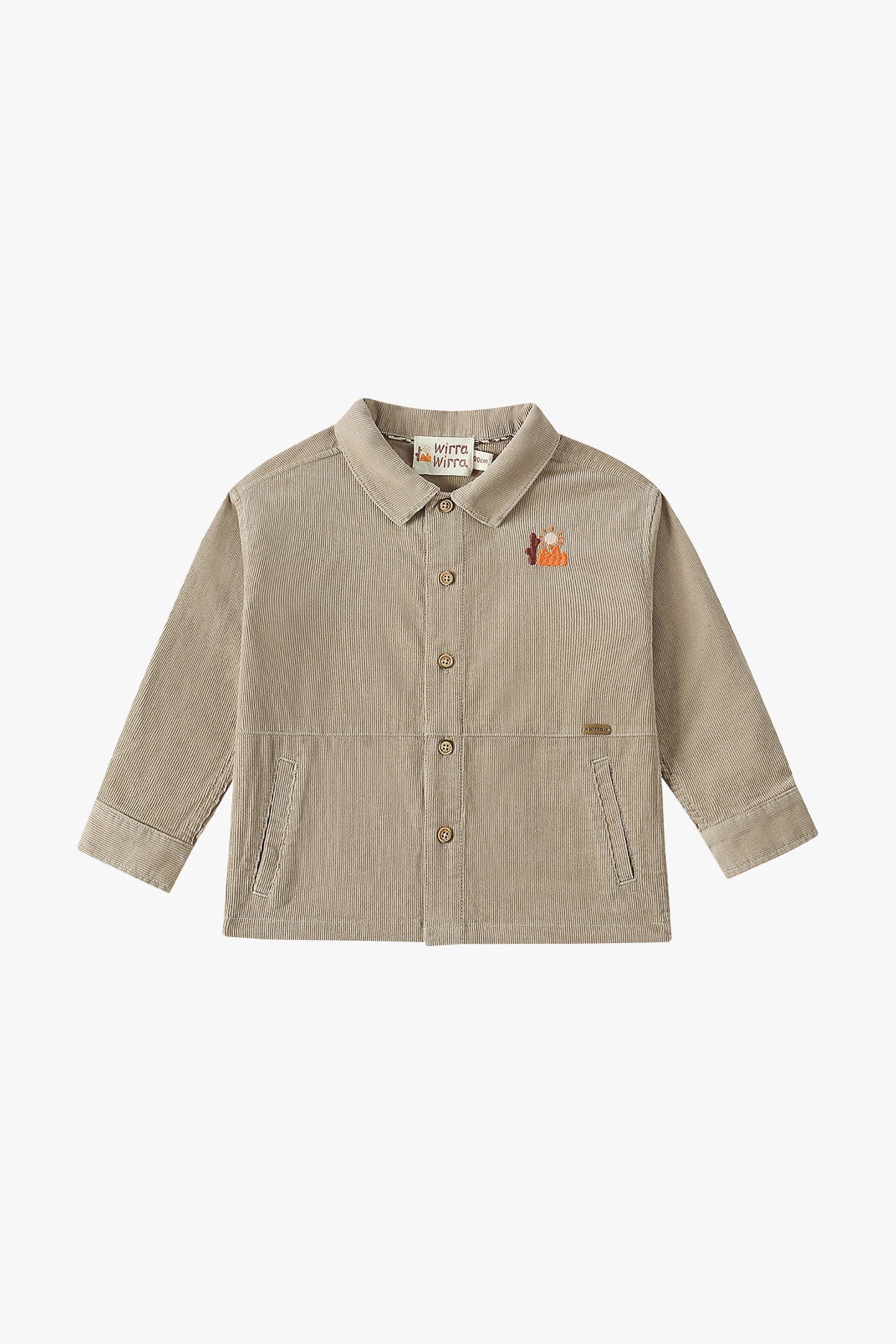 wirrawirra newborn clothes corduroy shirt light khaki 23 Winter Boys Girls New Arrivals Tops Shirts Blouses