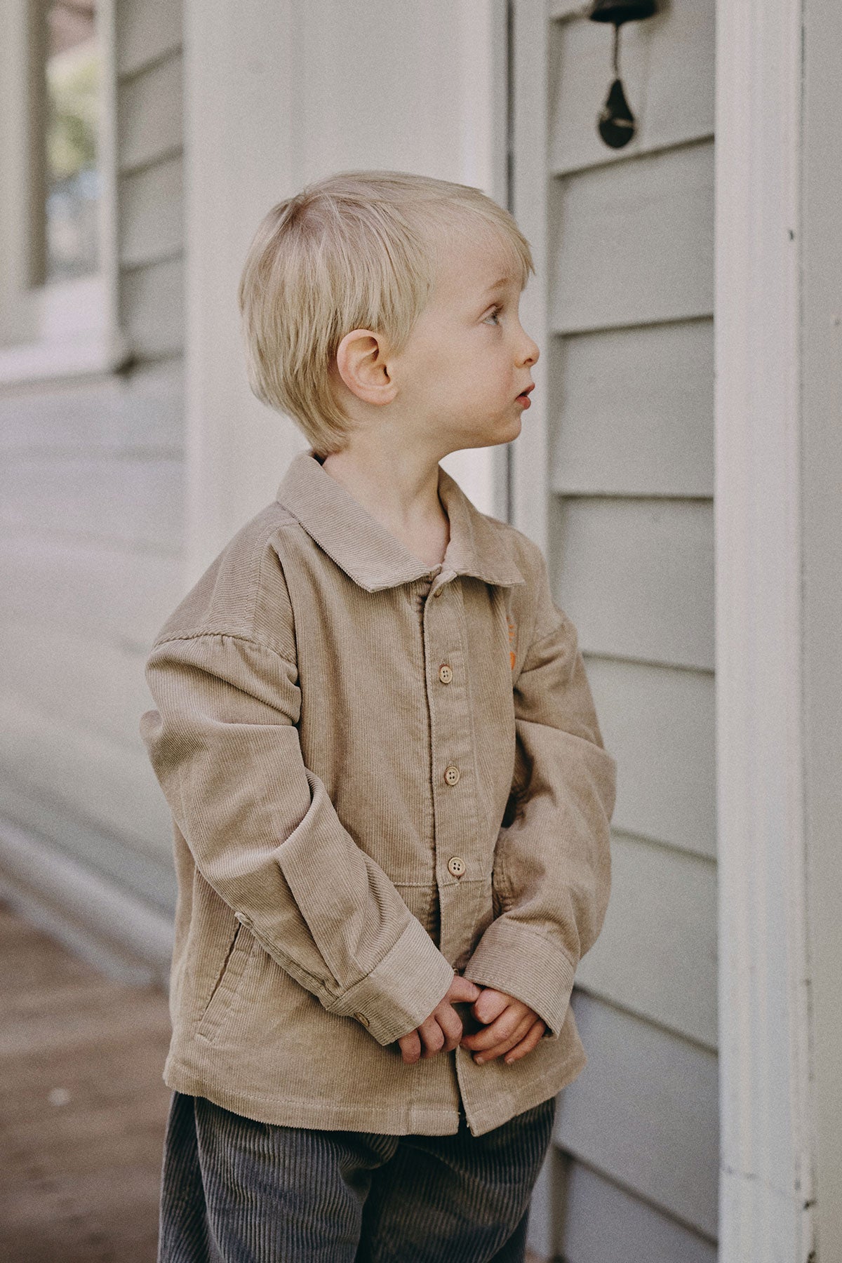 wirrawirra premature baby clothes corduroy shirt light khaki 23 Winter Boys Girls New Arrivals Tops Shirts Blouses