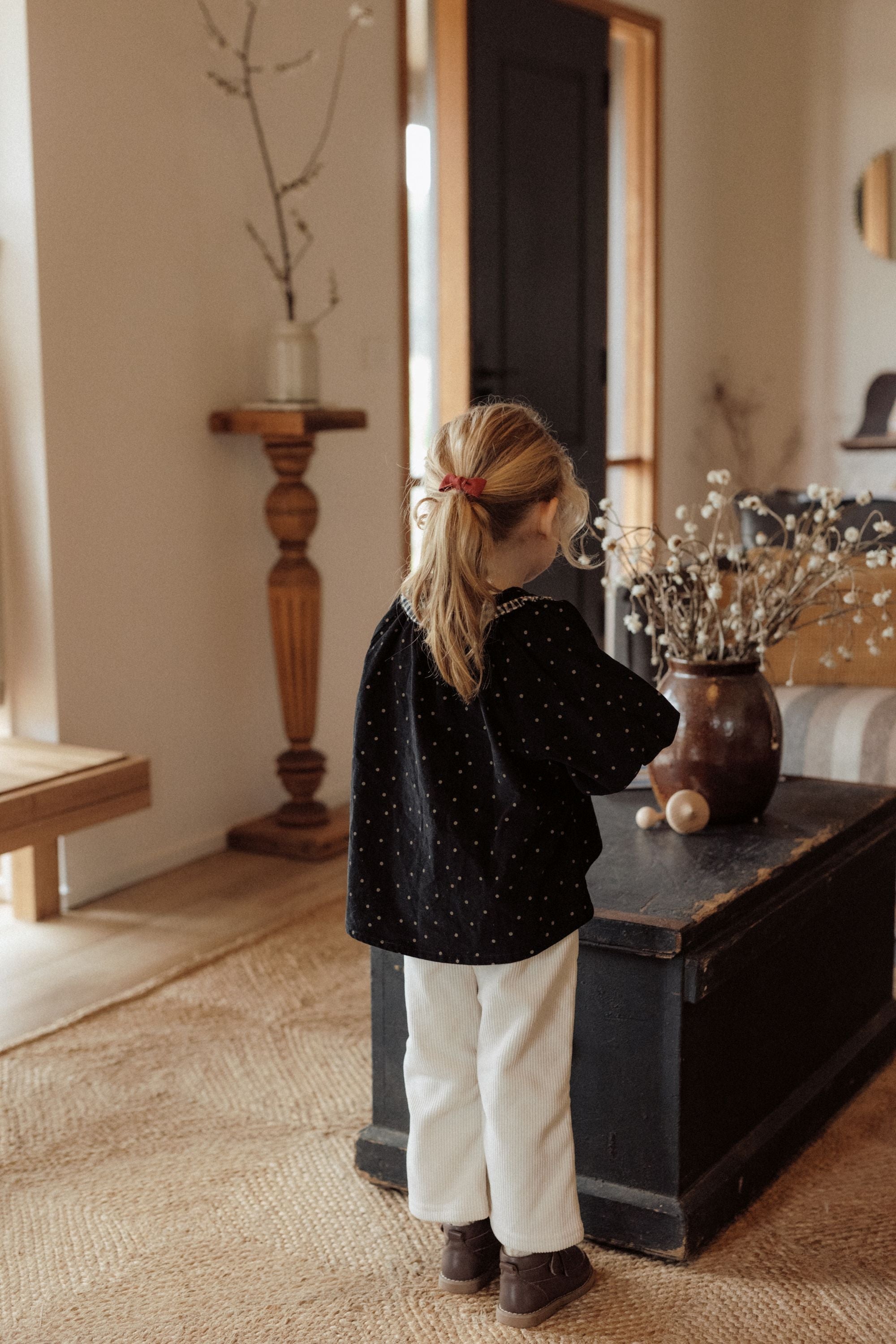 wirrawirra baby itemsflare corduroy pants cream24 Winter  Boys  Girls  Leggings  New Arrivals  Trousers