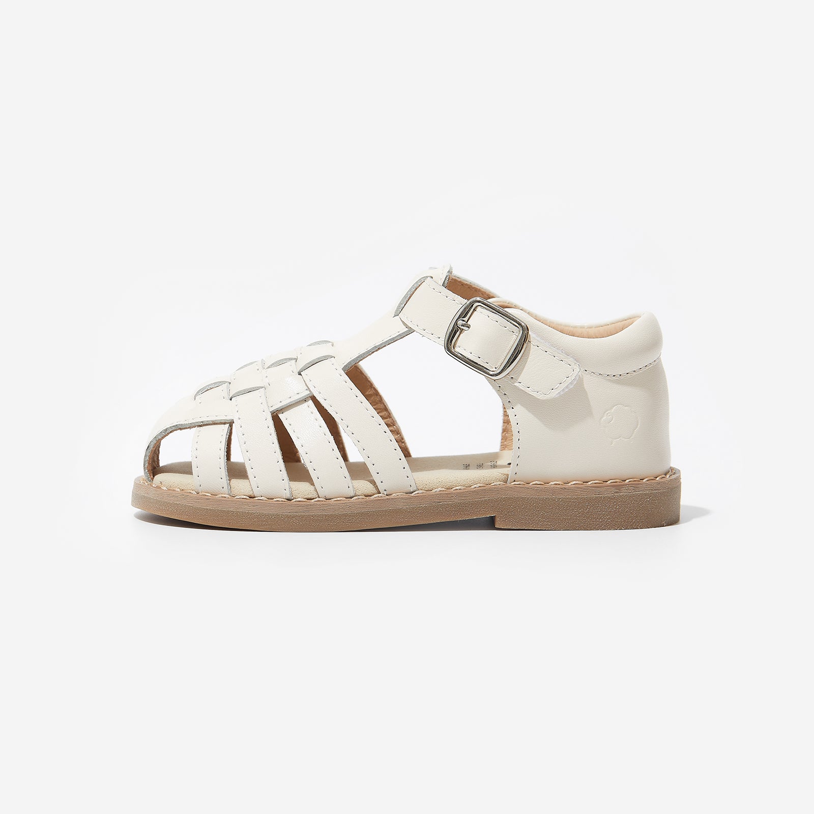 Gefen Cloud White leather sandals for girls and boys kids shoes4